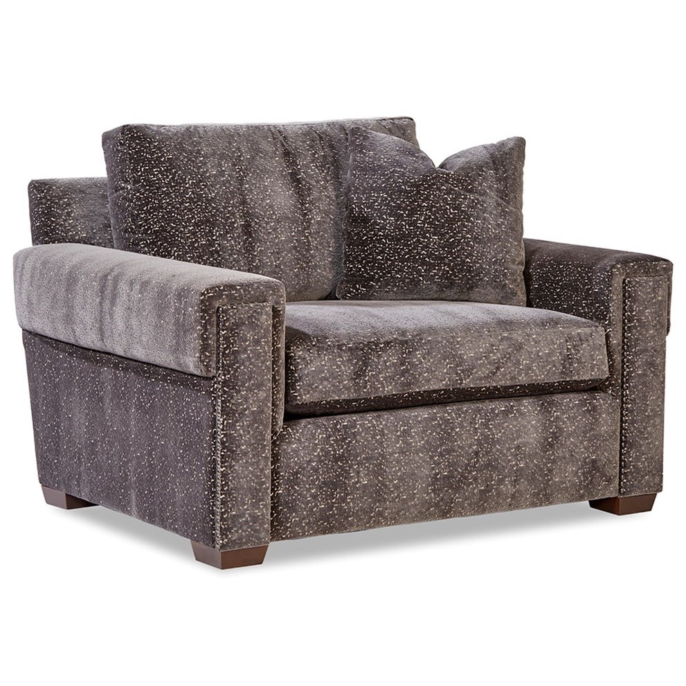 Plush chair and a half deals