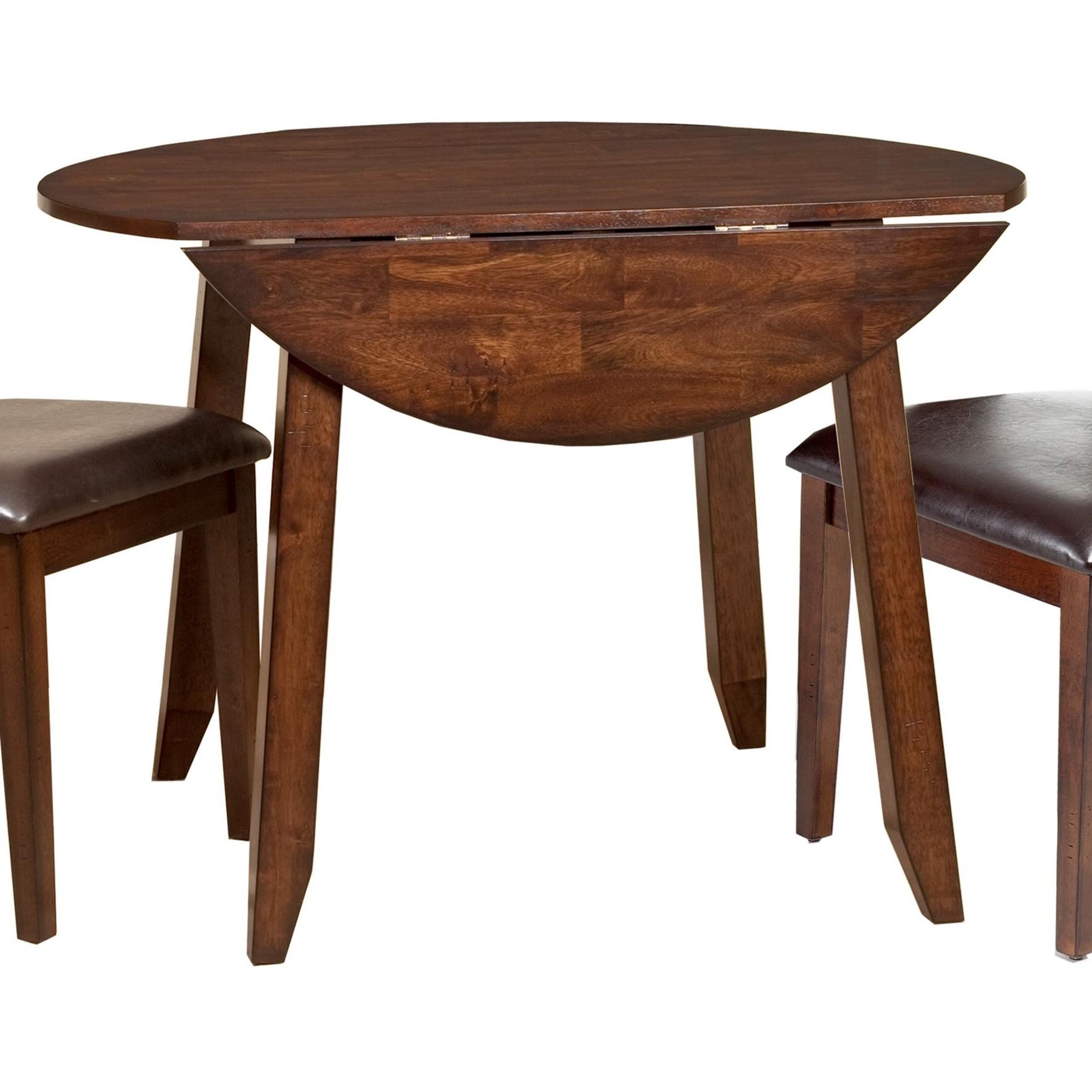 42 round store drop leaf table
