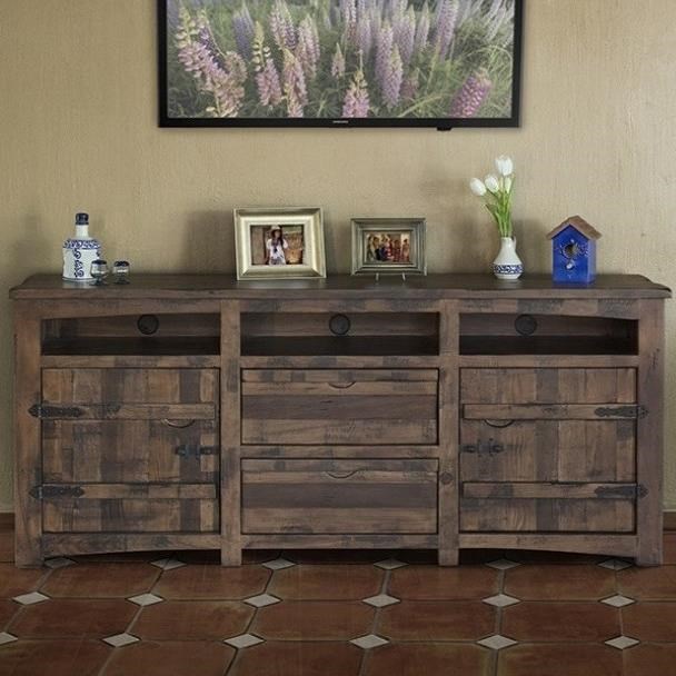 International Furniture Direct Mezcal IFD567STAND 80 Rustic Solid