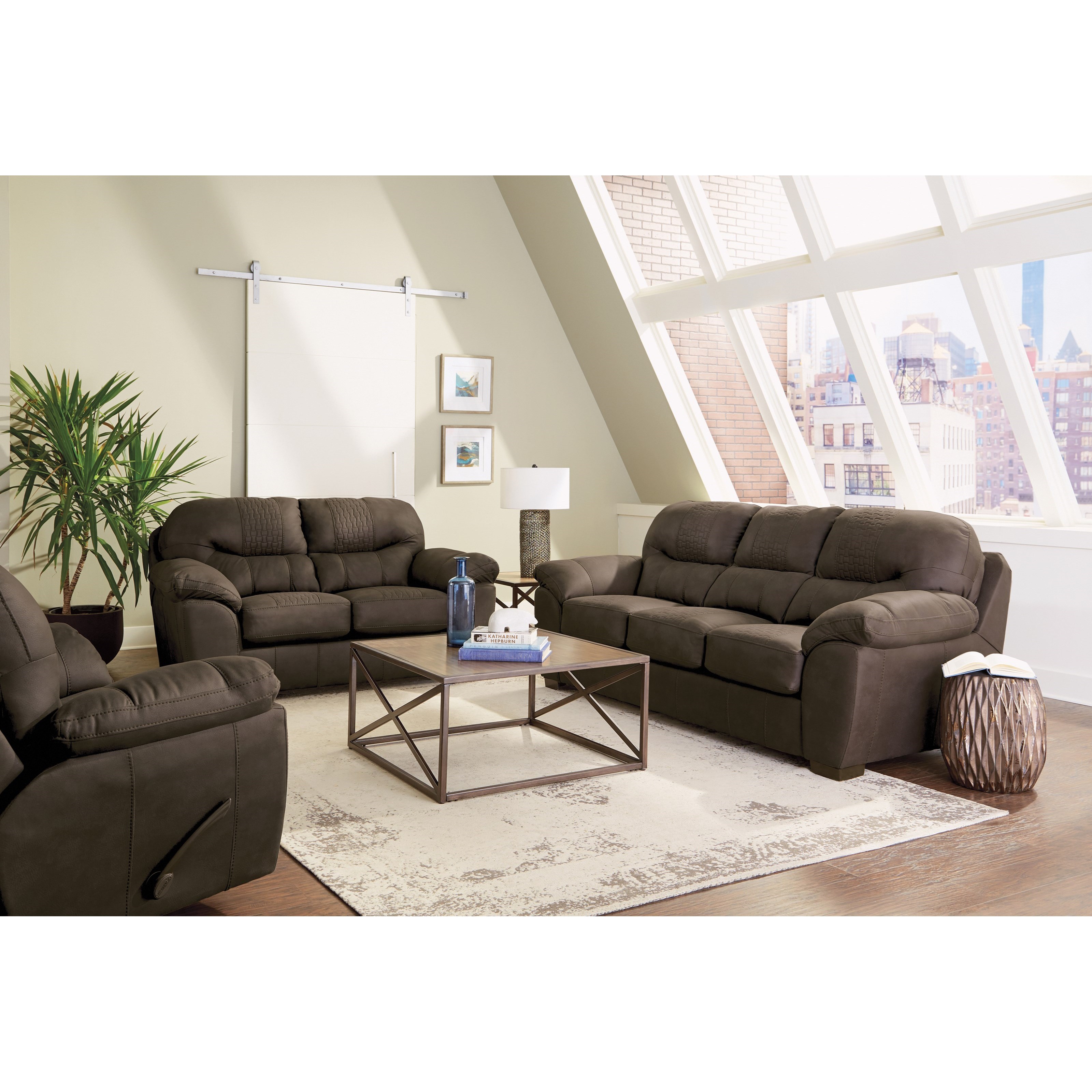 Legacy 45506 LEGACY CHOCOLATE LOVESEAT 7 Day Furniture Uph