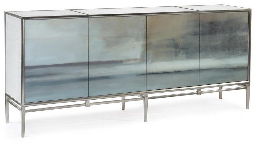Stainless steel deals credenza