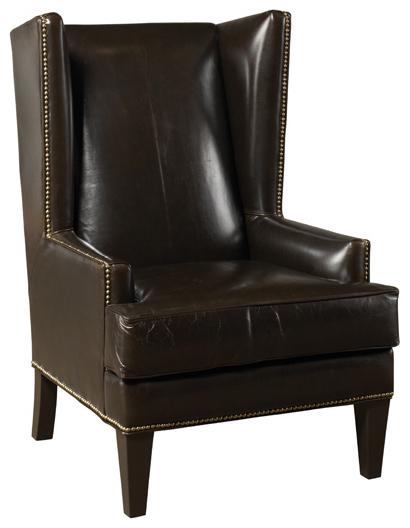 Transitional wingback clearance chair