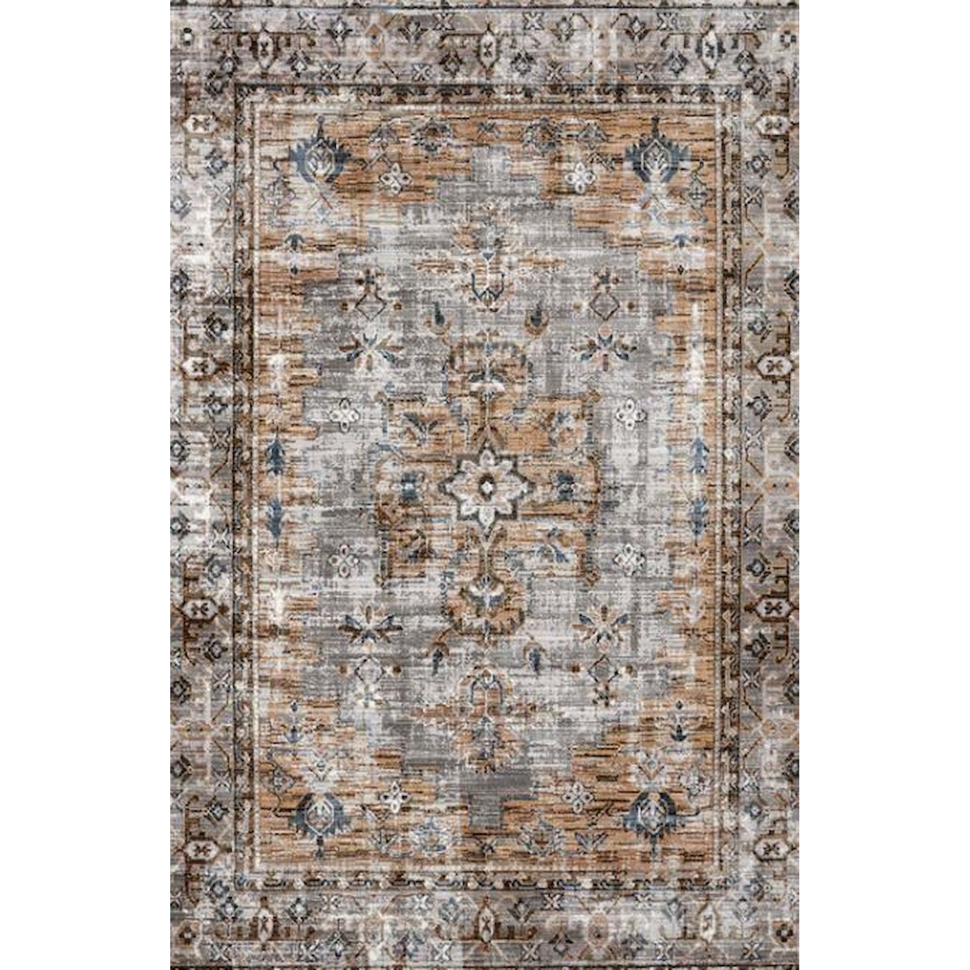 Kalora Rugs A47493 Sidra 5x8 Grey/beige/blue Stoney Creek Furniture