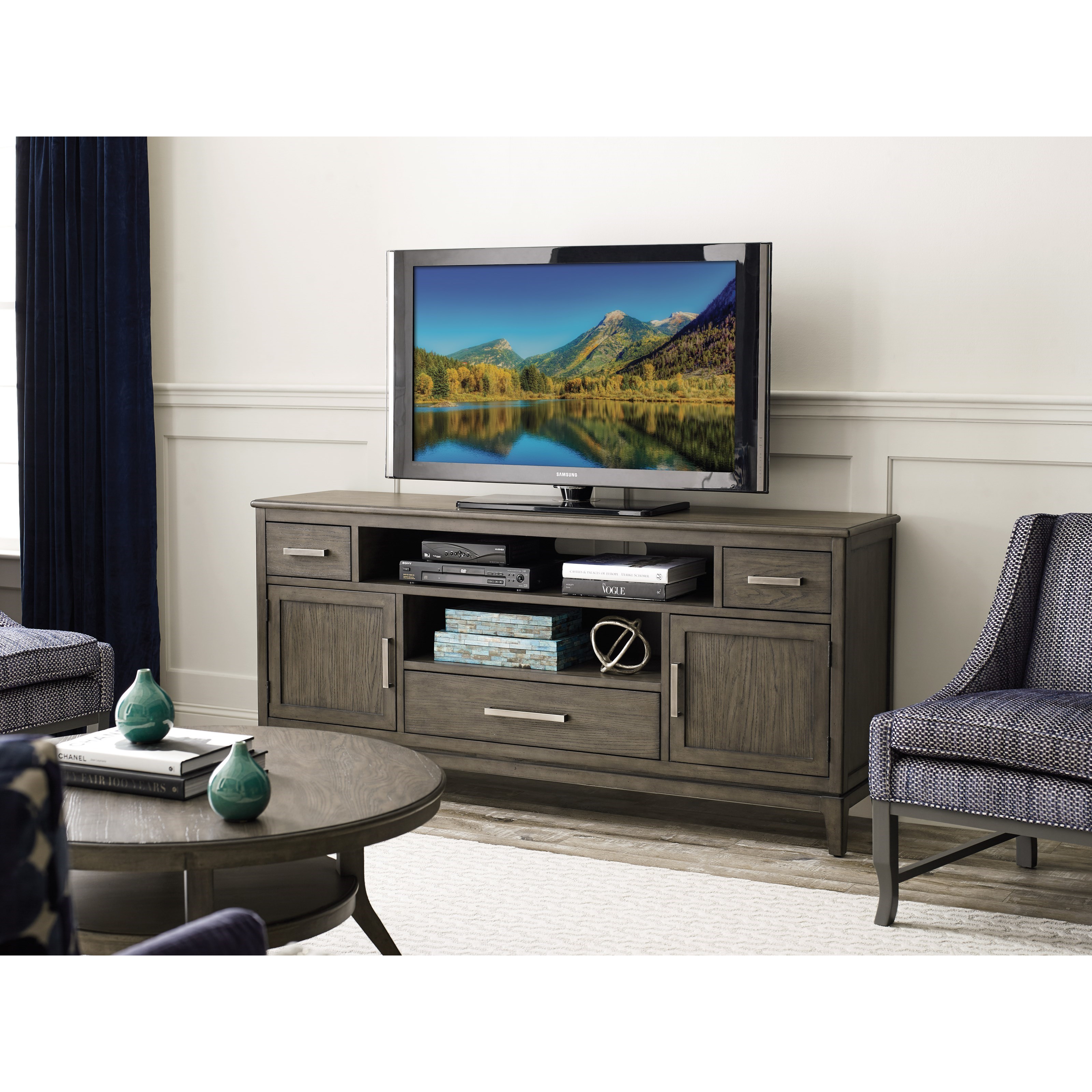 Kincaid Furniture Cascade 863 585 Reagan Solid Wood Entertainment