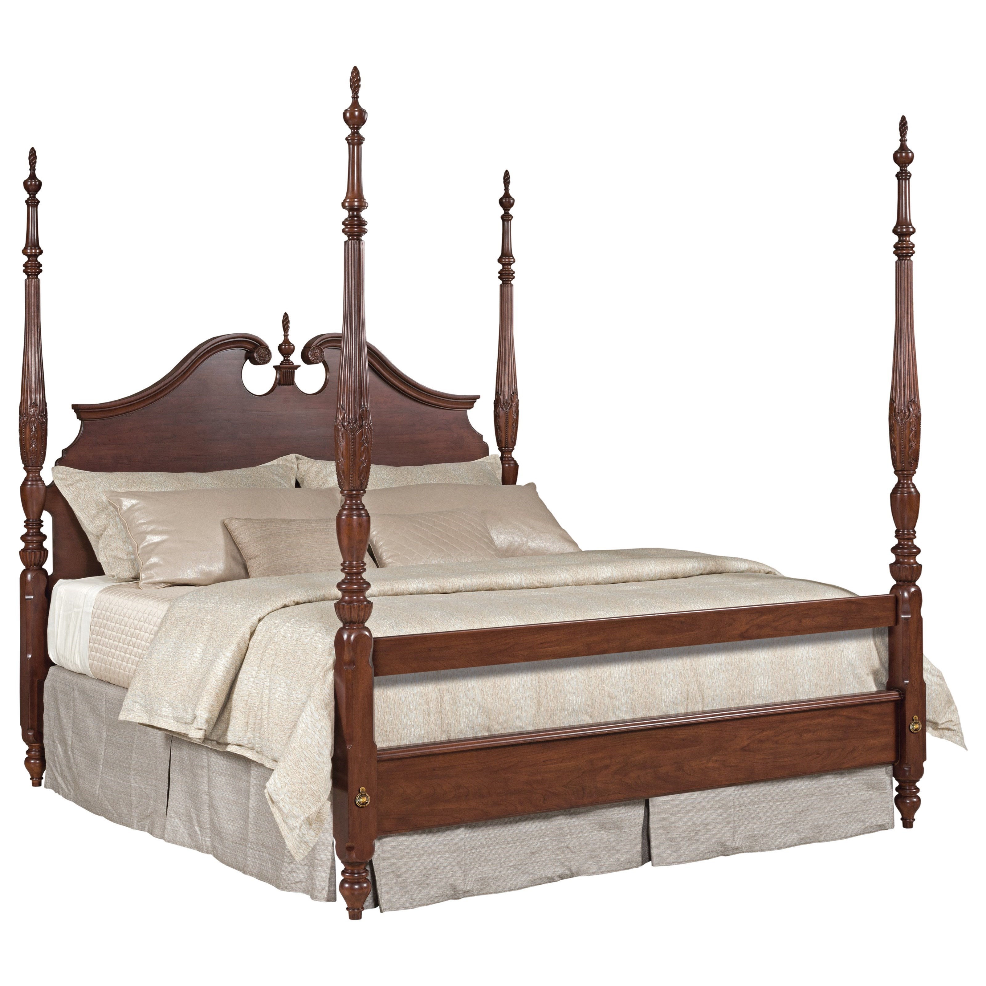 Carved queen outlet bed frame