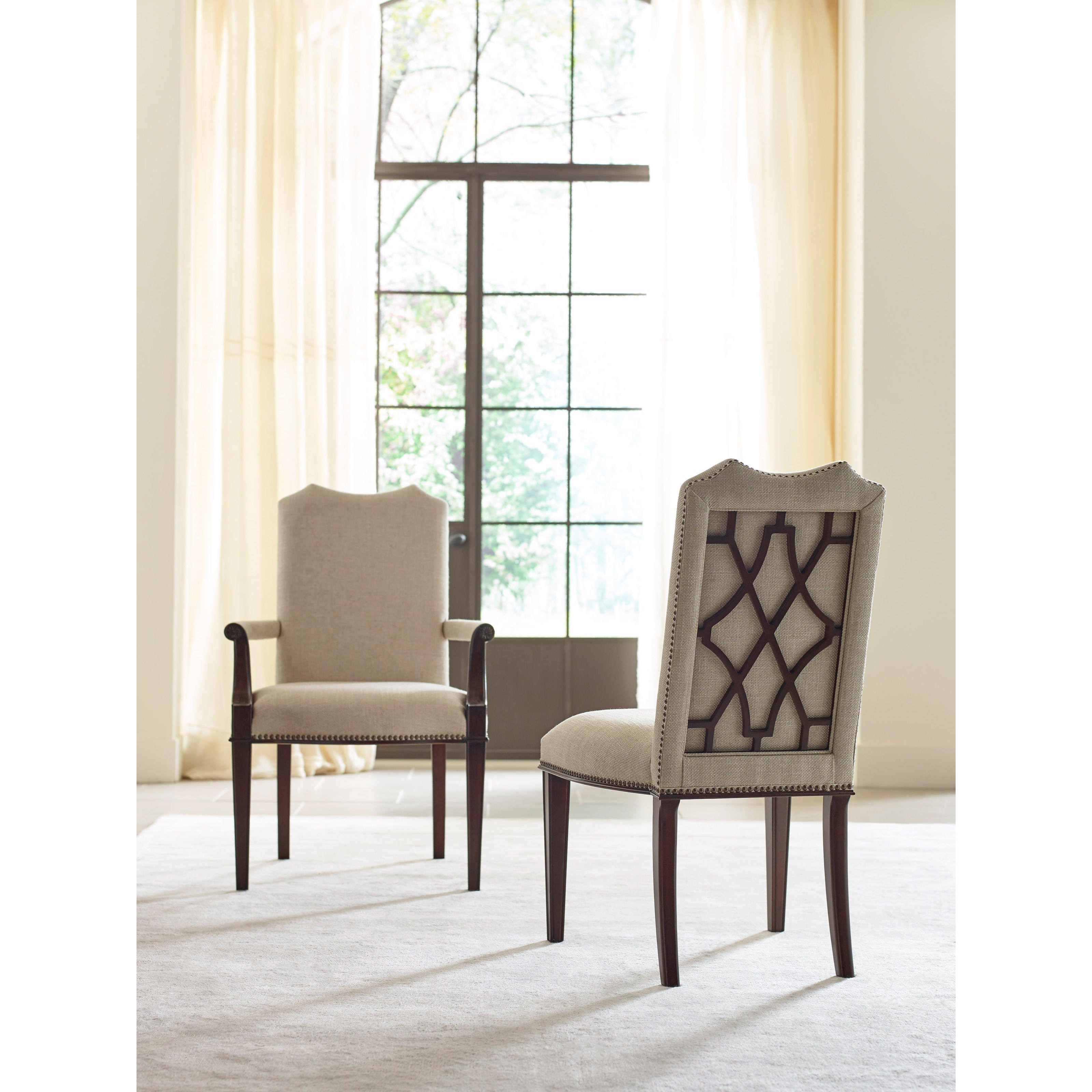 Traditional upholstered dining 2025 chairs