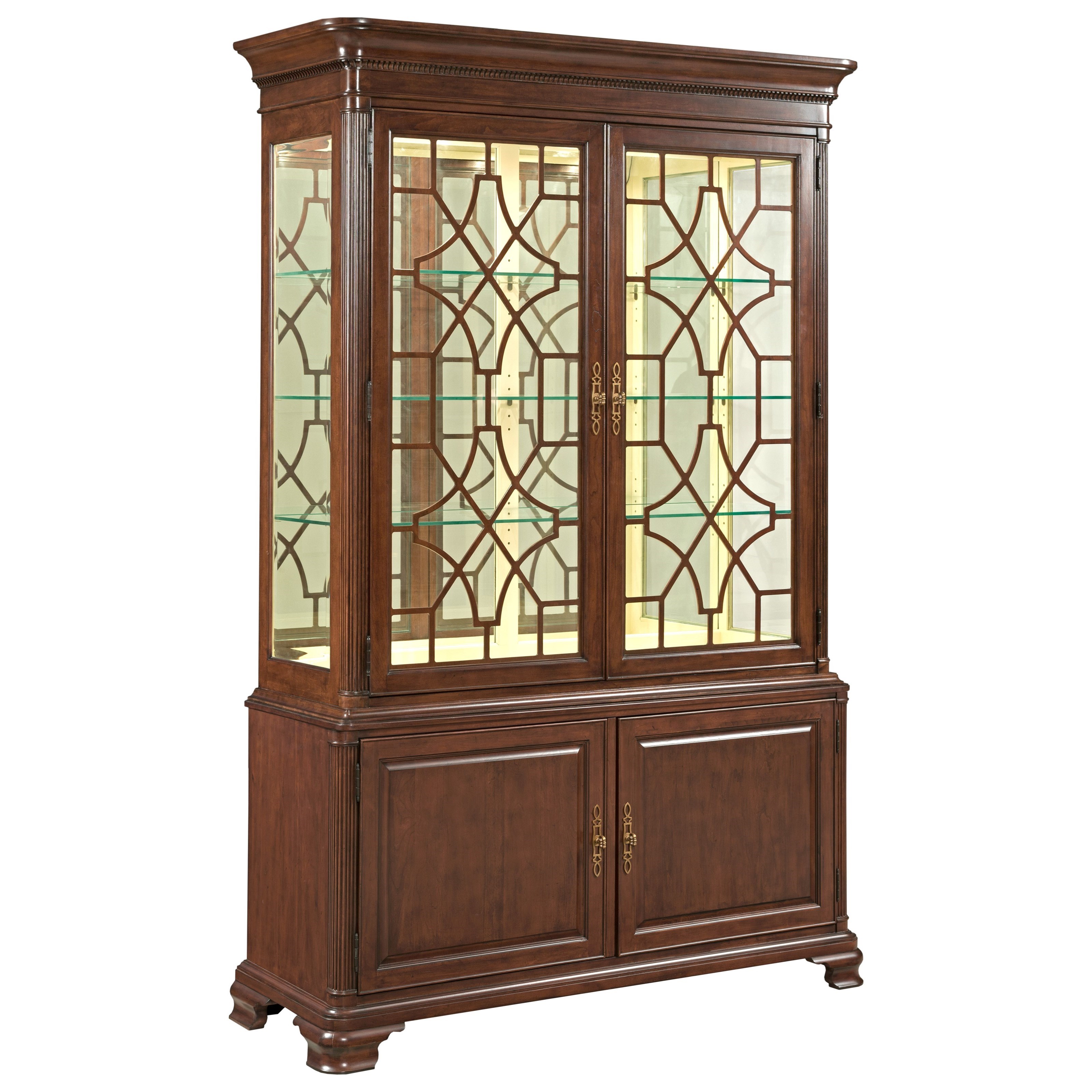 Kincaid Furniture Hadleigh 607 830P Traditional China Cabinet with