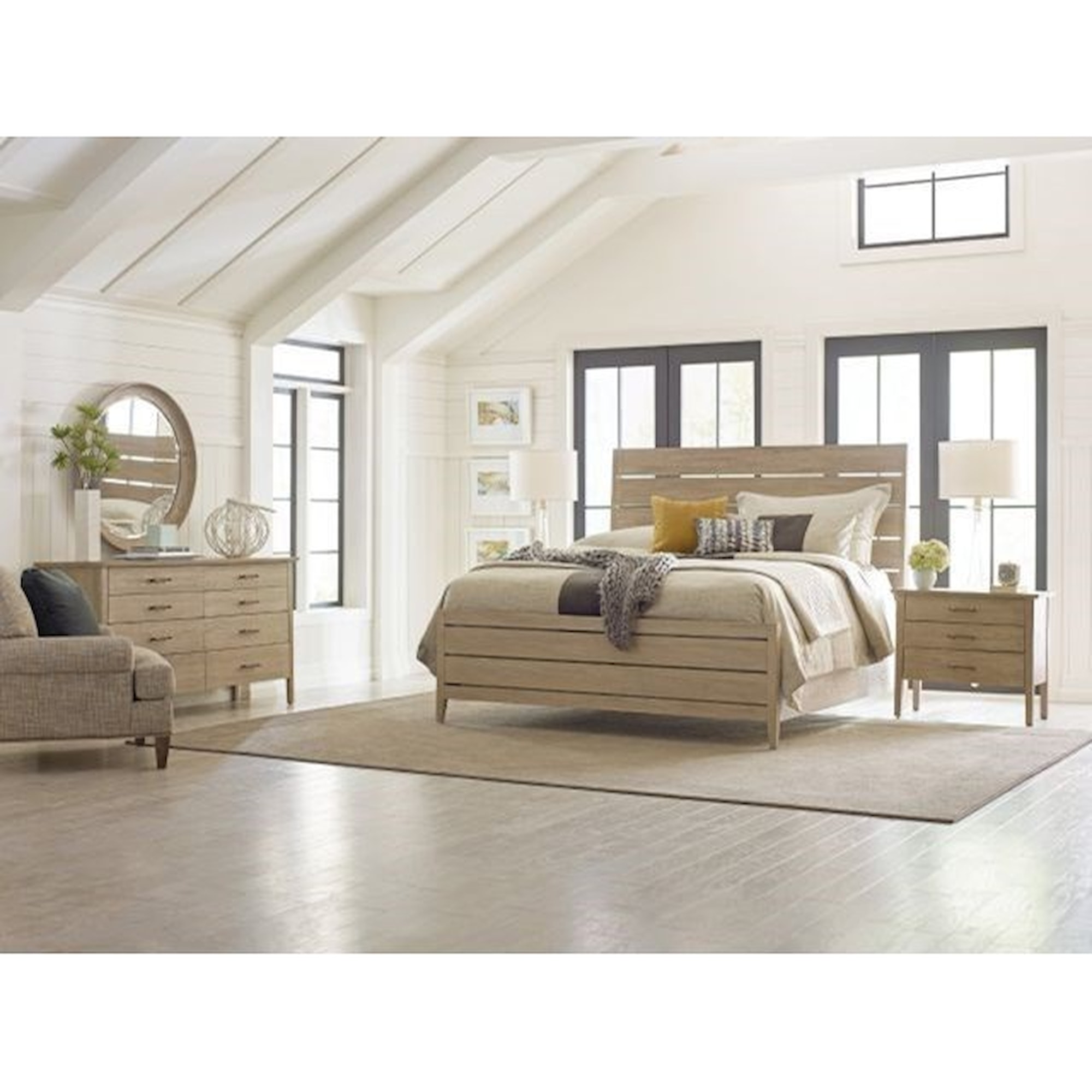 Kincaid Furniture Symmetry 939311P Contemporary Incline Solid Wood Oak