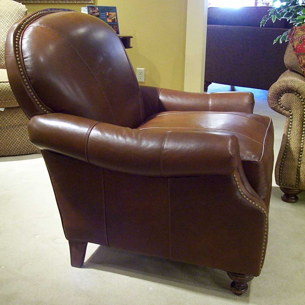 King hickory leather chair sale