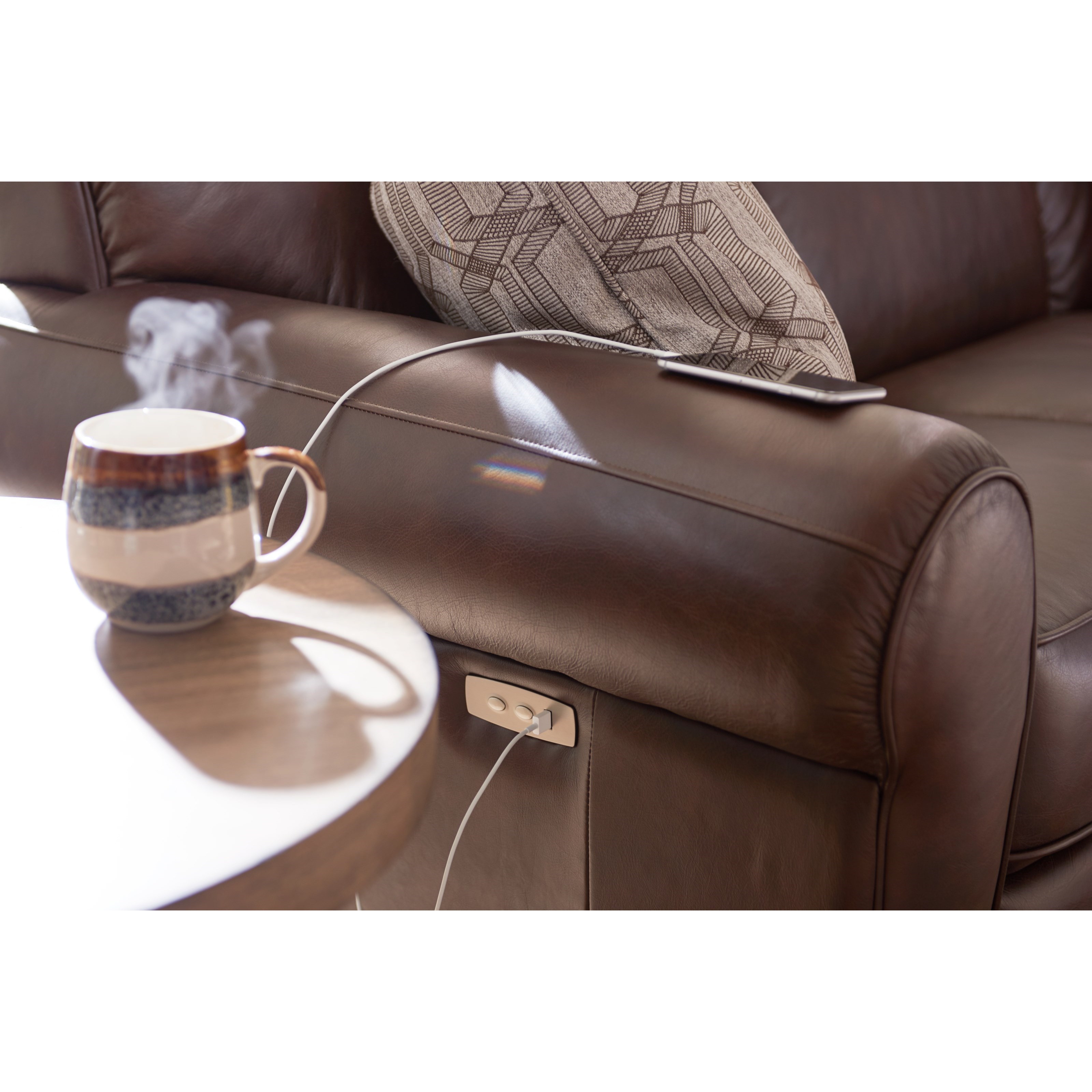 La Z Boy Bennett P91899 FL152379 Duo Power Reclining Sofa with