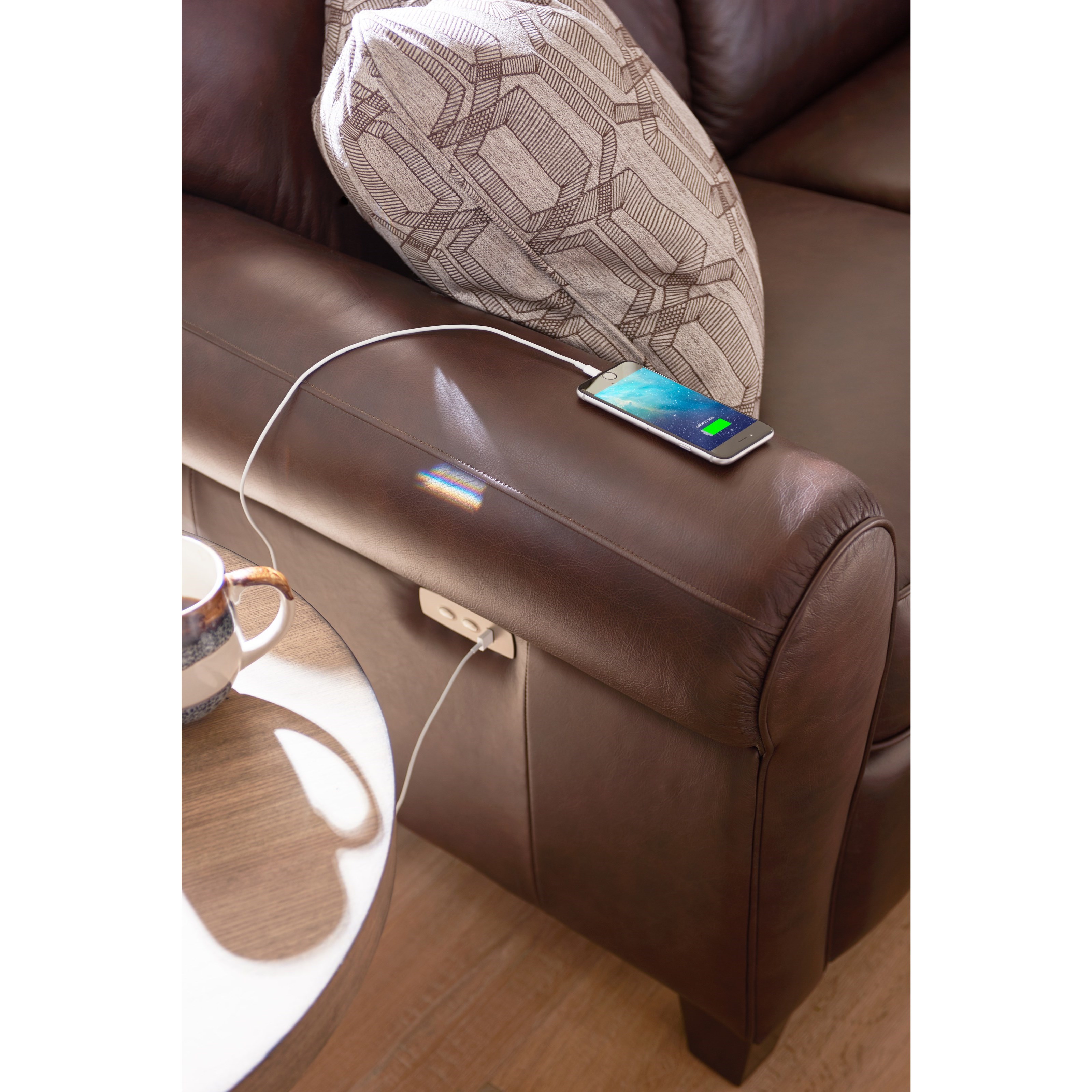 La Z Boy Bennett P91899 FL152379 Duo Power Reclining Sofa with