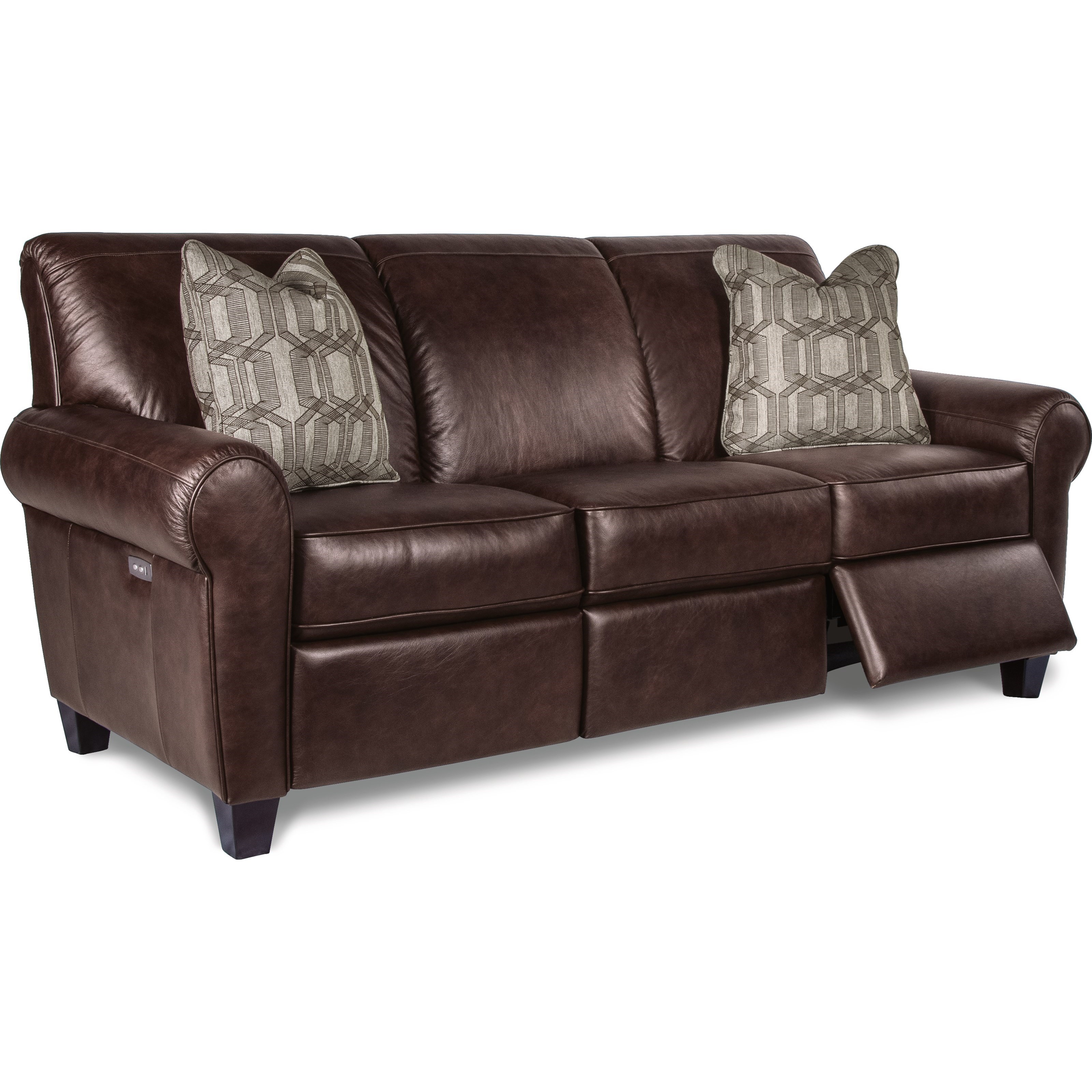Bennett leather shop power reclining sofa