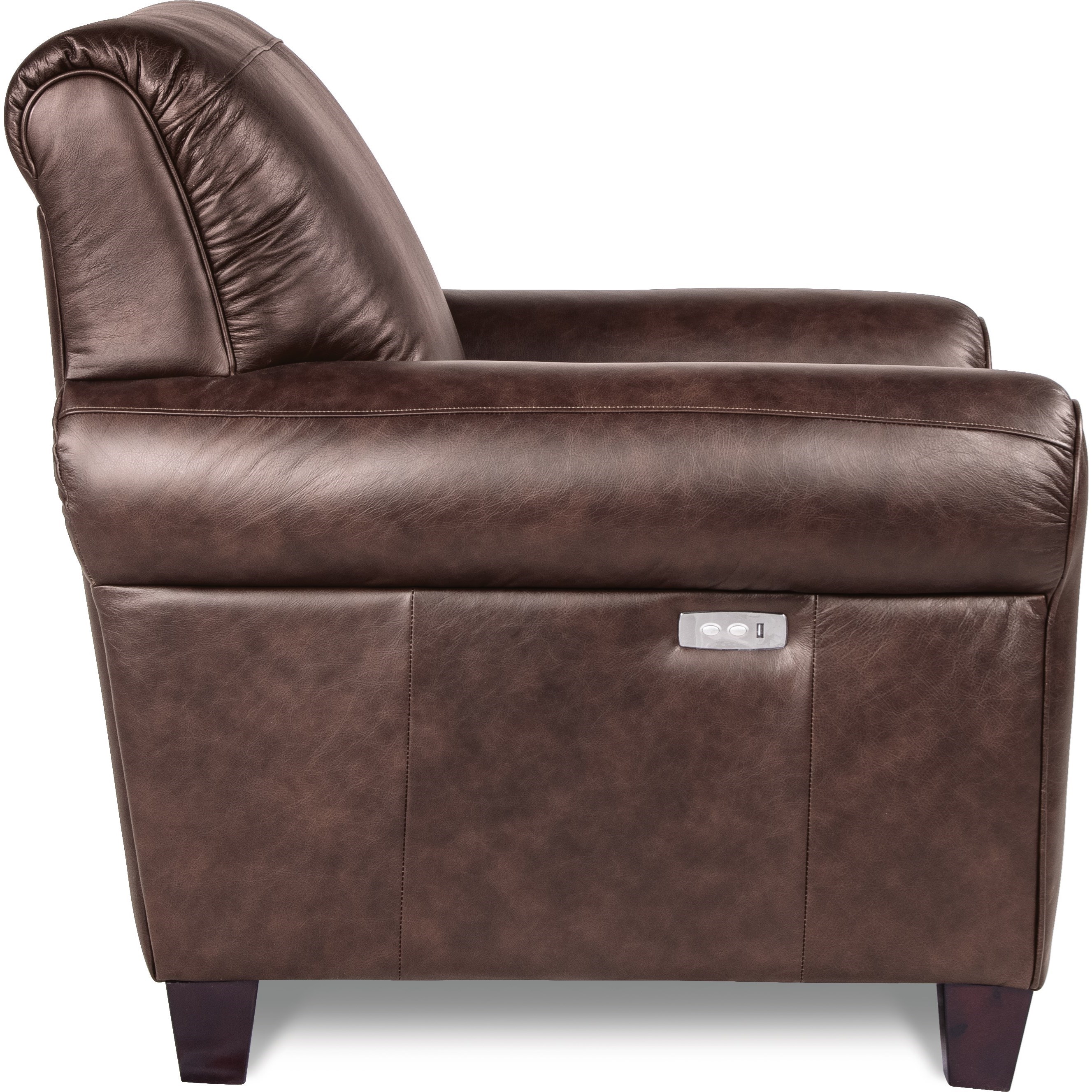 La Z Boy Bennett P94899 FL152379 Duo Power Reclining Chair with USB Charging Port Furniture Mart Colorado Recliner High Leg