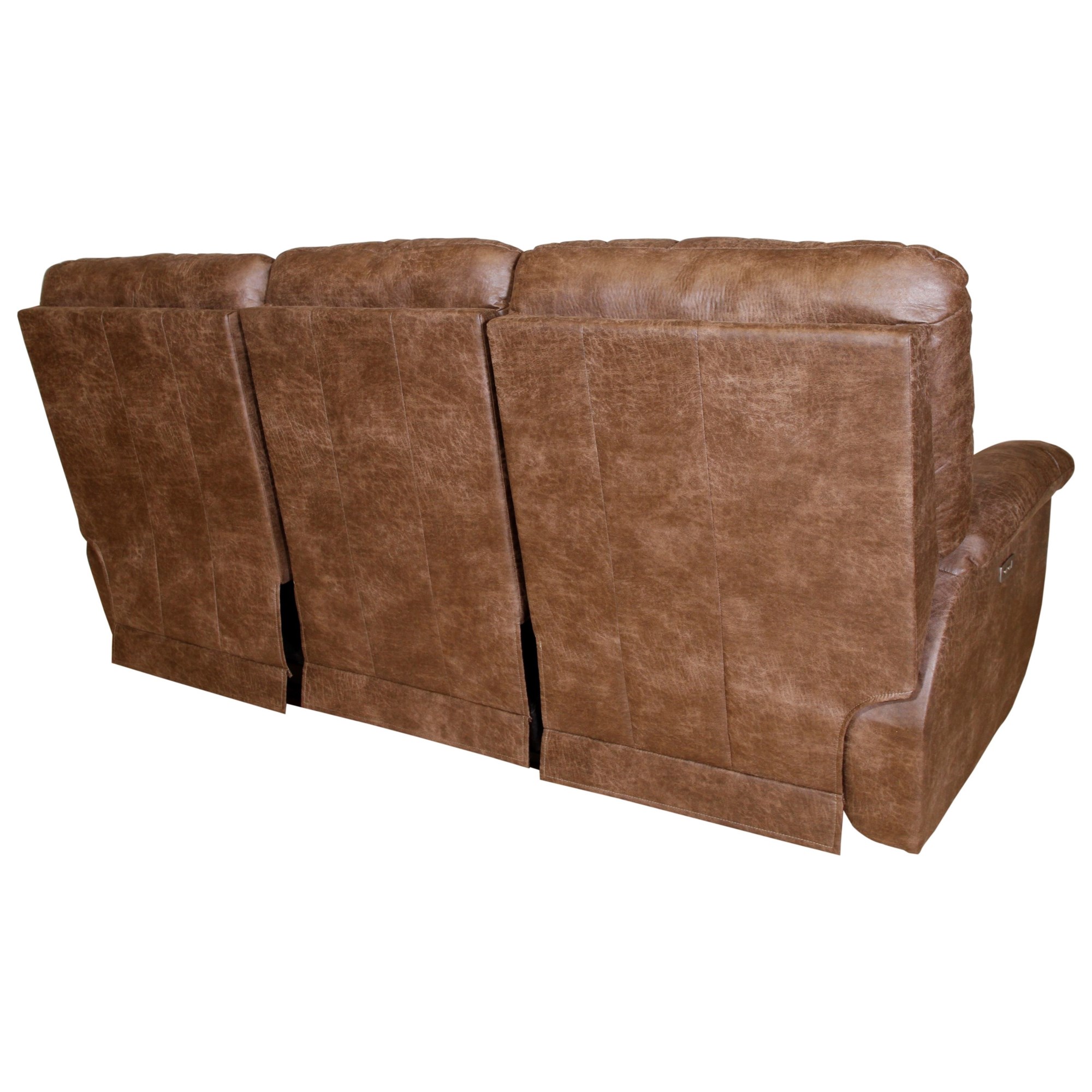 Palance Silt Brown Faux Leather Upholstery Fabric