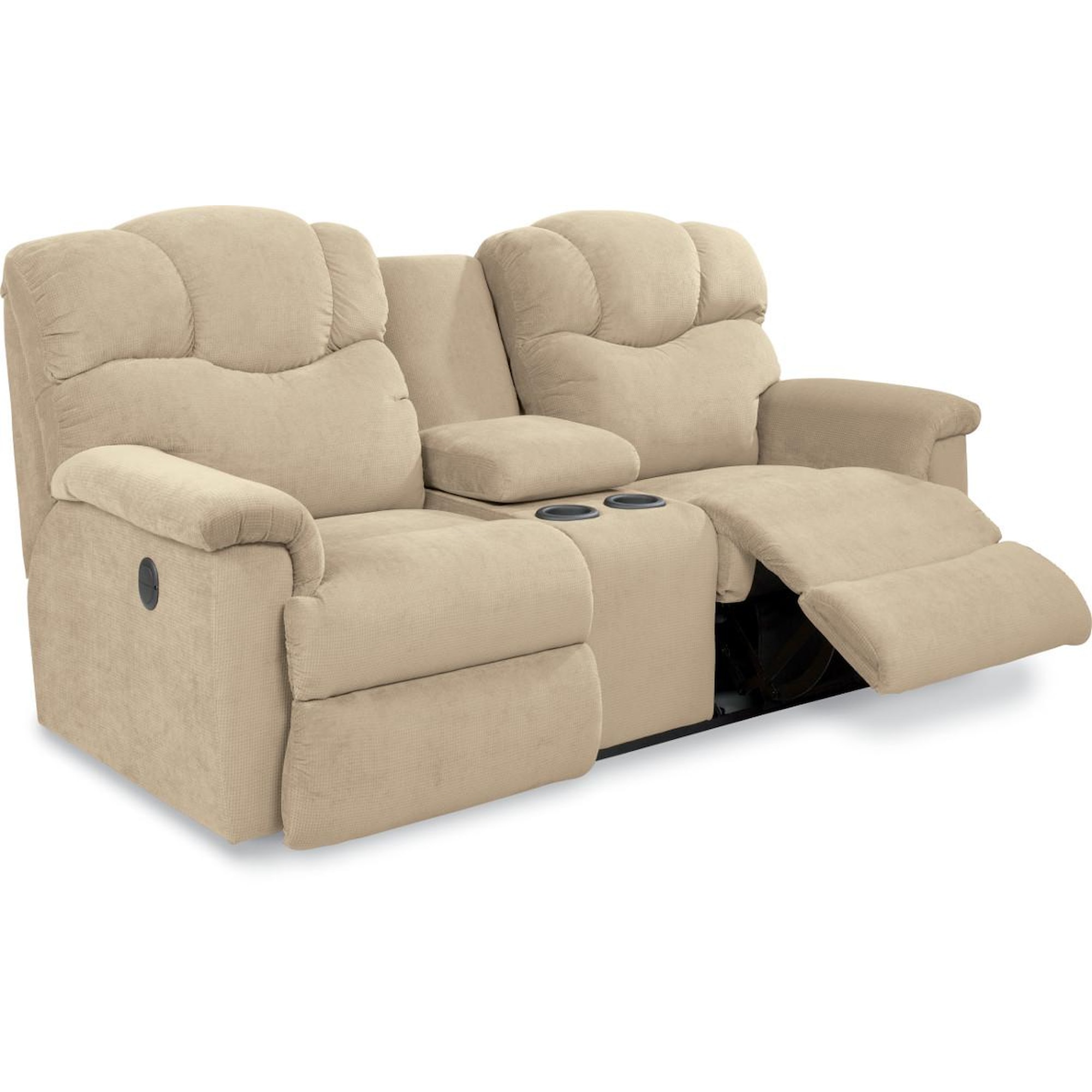 LaZBoy Lancer 49P515 Power Reclining Loveseat with Cupholder Storage Console & USB Ports