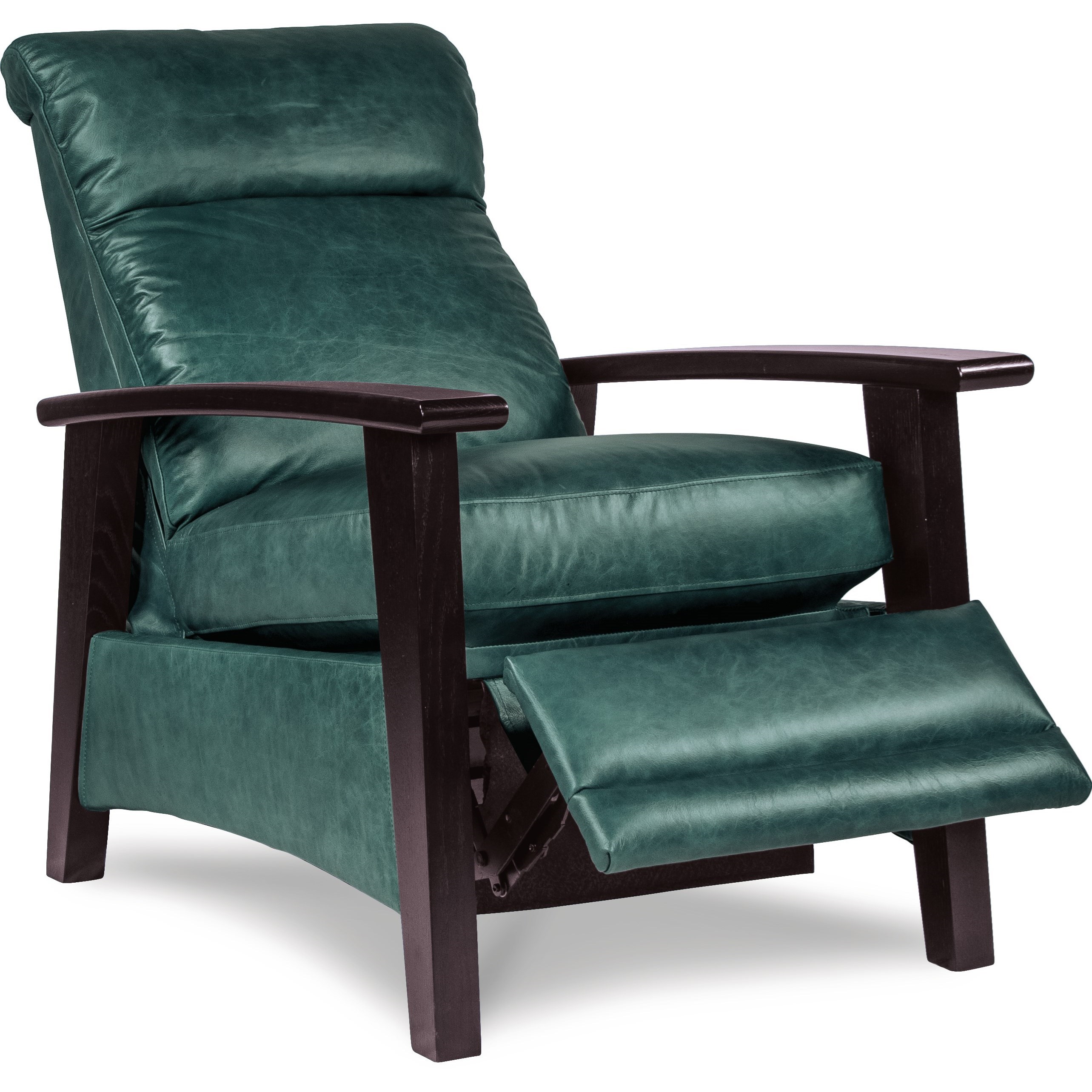 La Z Boy Recliners P25409 Nouveau Modern Recliner with Wood Arms and Power Motion Bullard Furniture Recliner High Leg