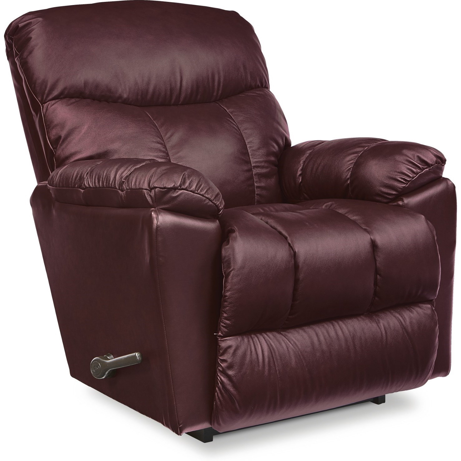 Lazy boy 2025 burgundy leather recliner