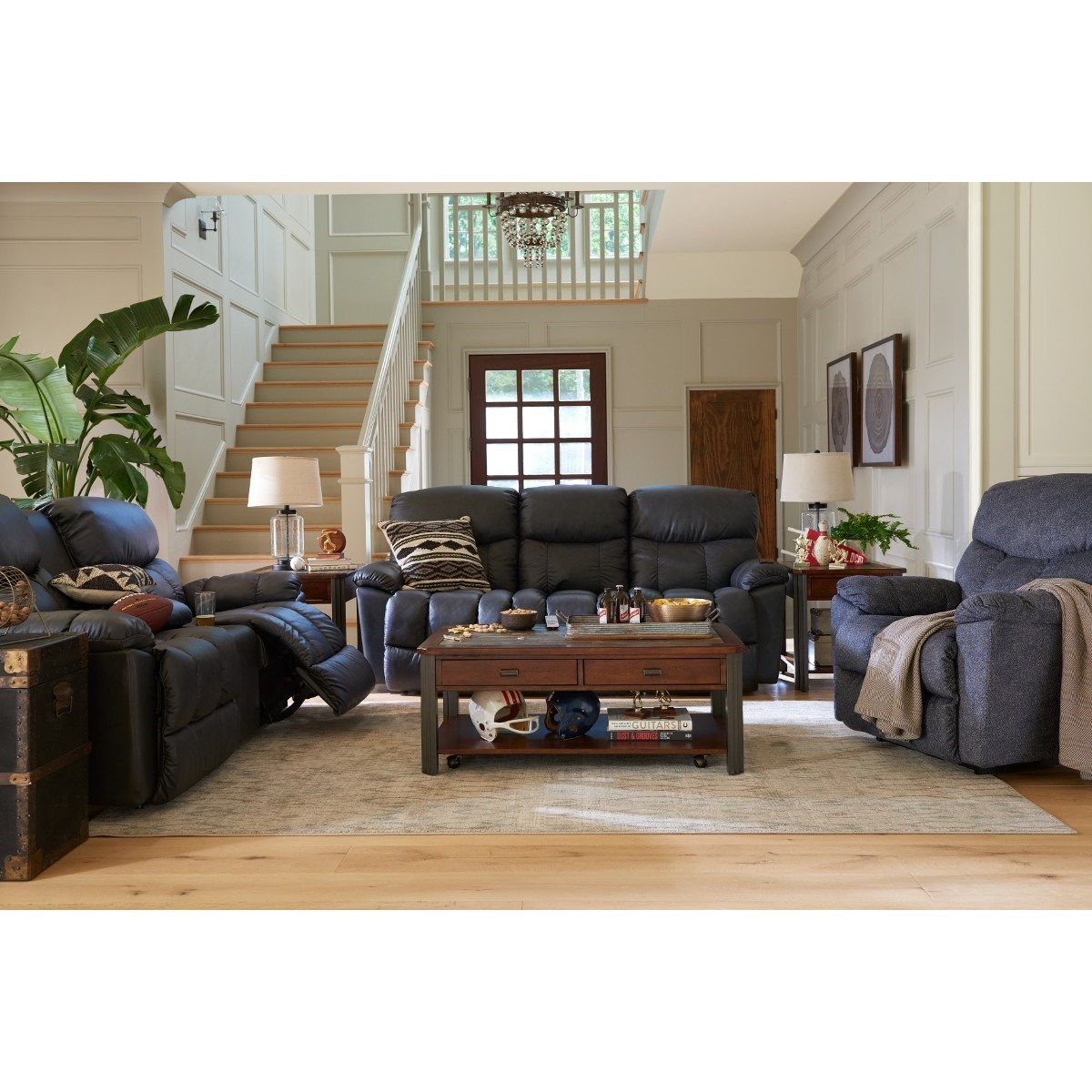 Lazy boy morrison reclining loveseat with console outlet