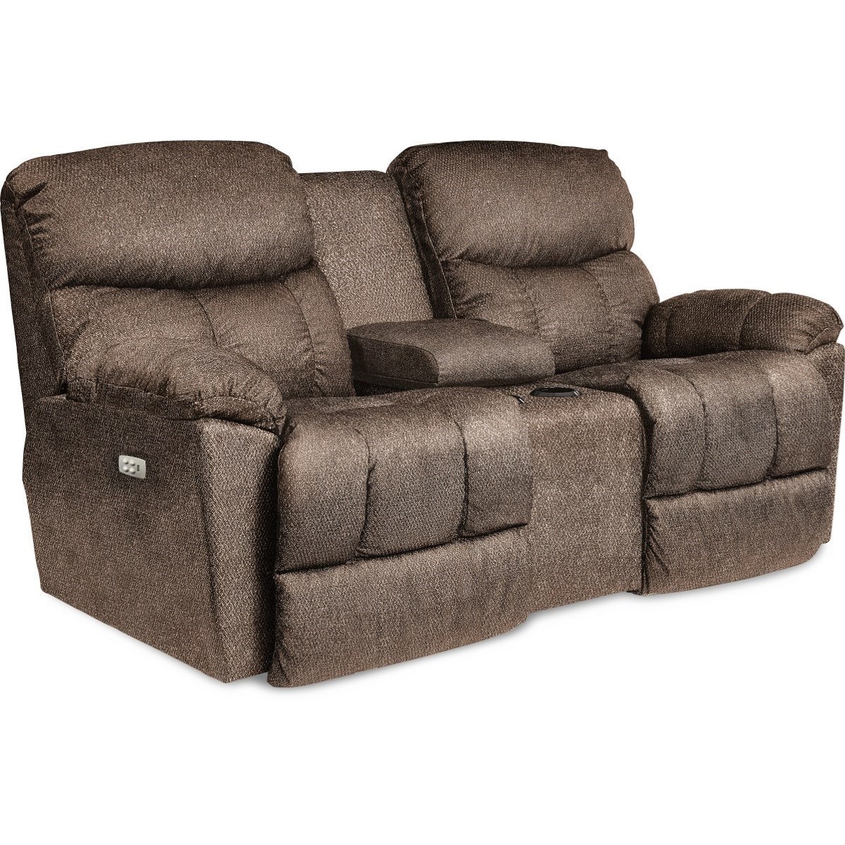 Lazy boy double recliner with console store
