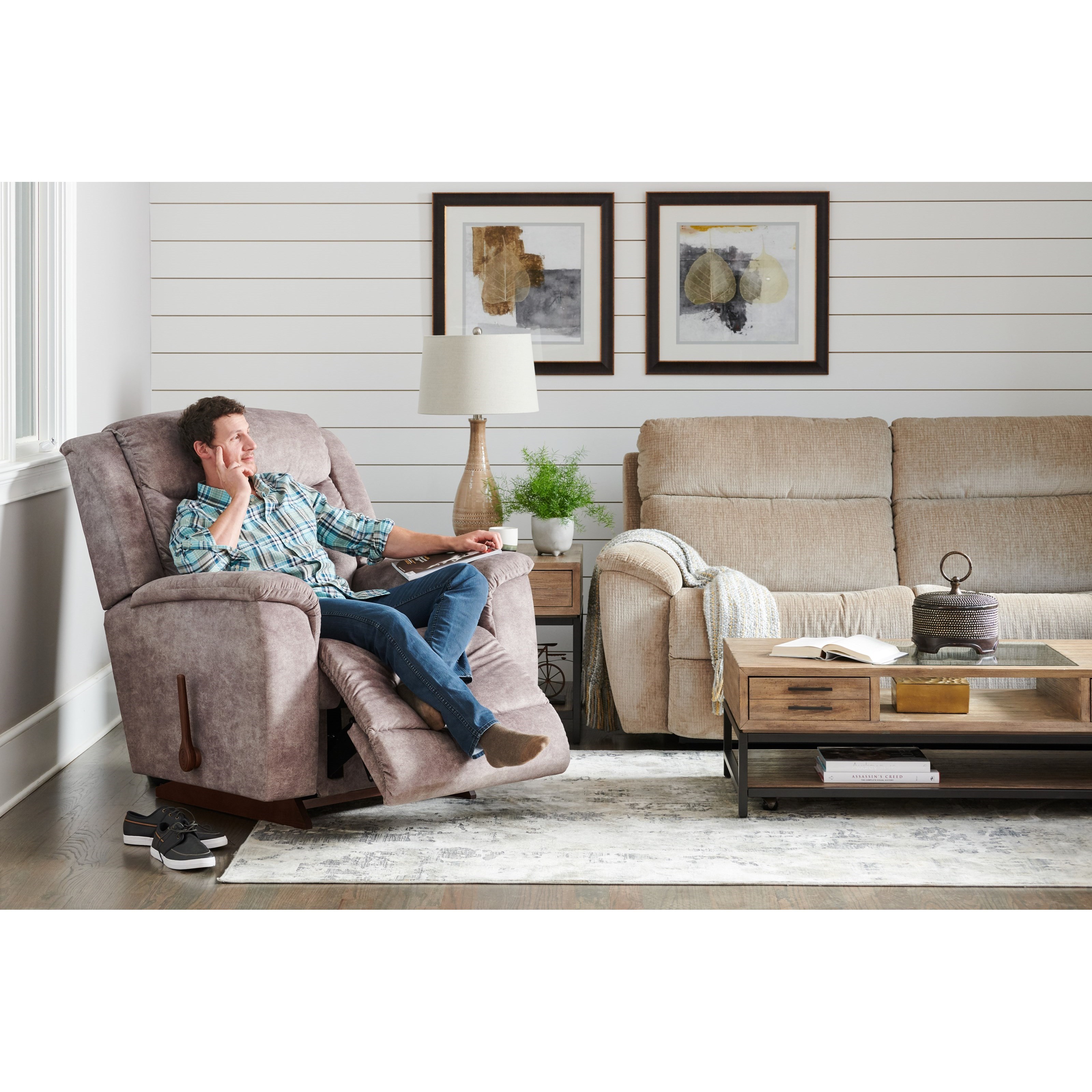 Lazy boy deals redwood recliner