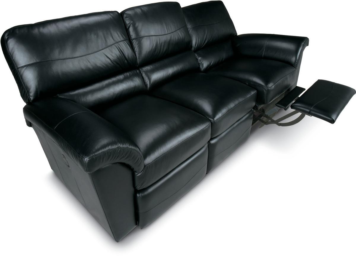 Lazy boy sales white leather couch