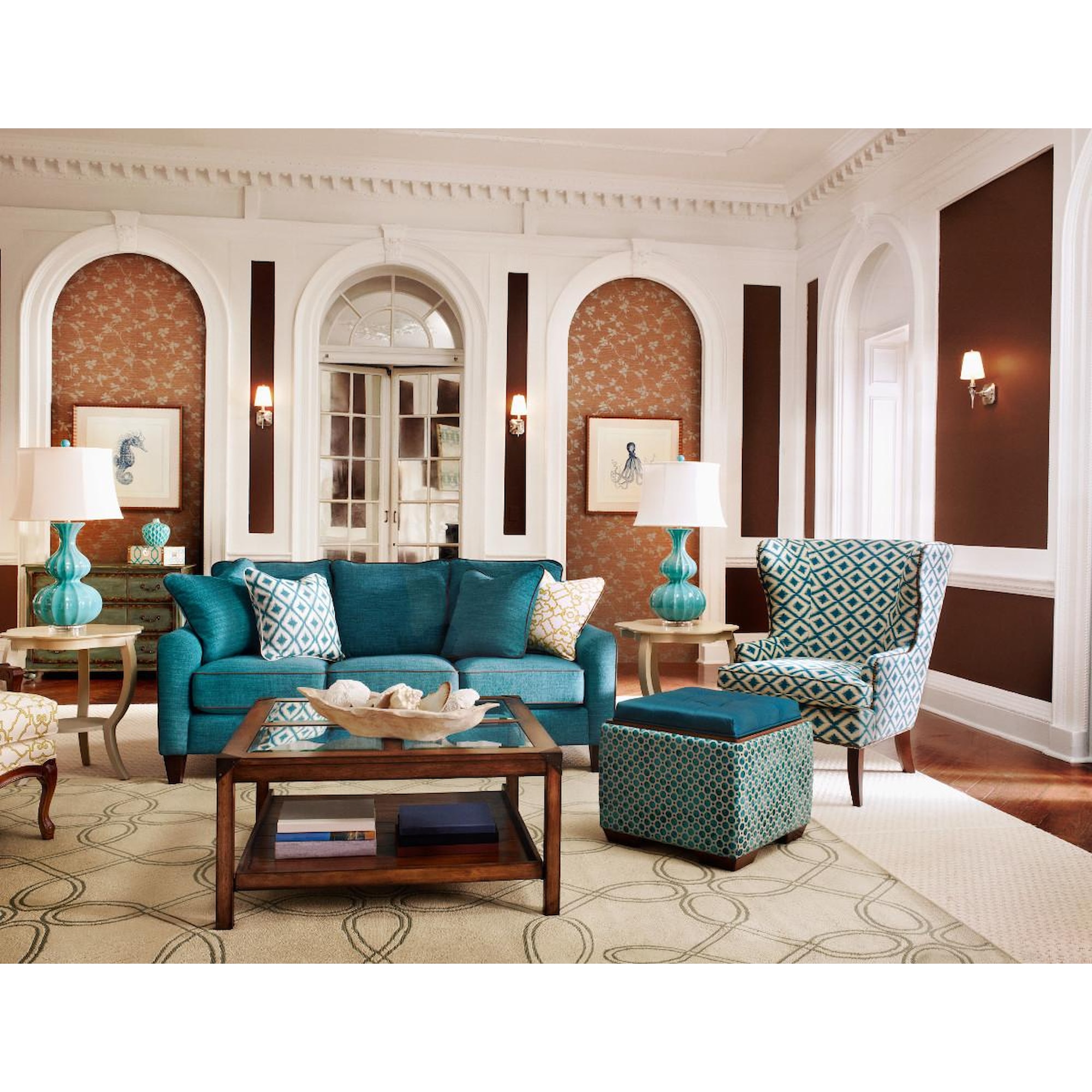 LaZBoy Talbot 610451 Casual Stationary Sofa VanDrie Home