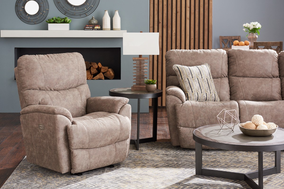 La Z Boy Trouper 724 P10 E153765 Power Recline XR Rocker Recliner with USB Charging Port Lindy s Furniture Company Recliner Three Way