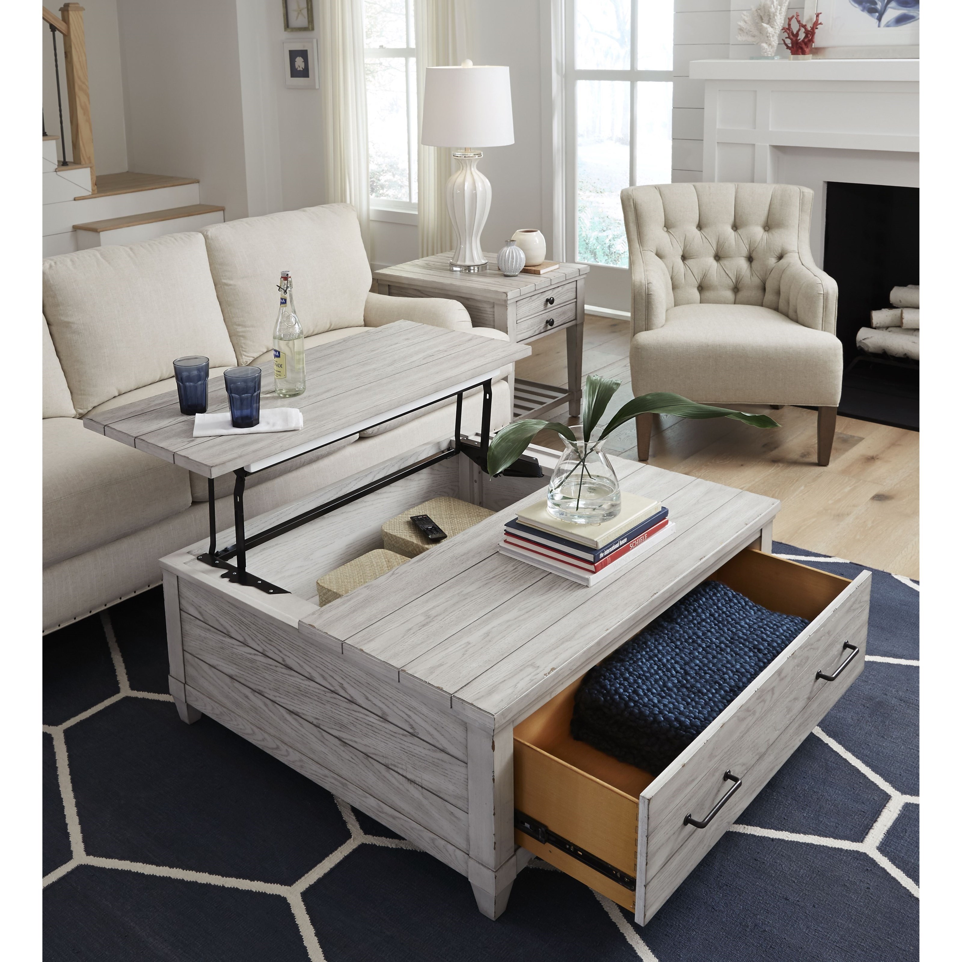Farmhouse lift store coffee table