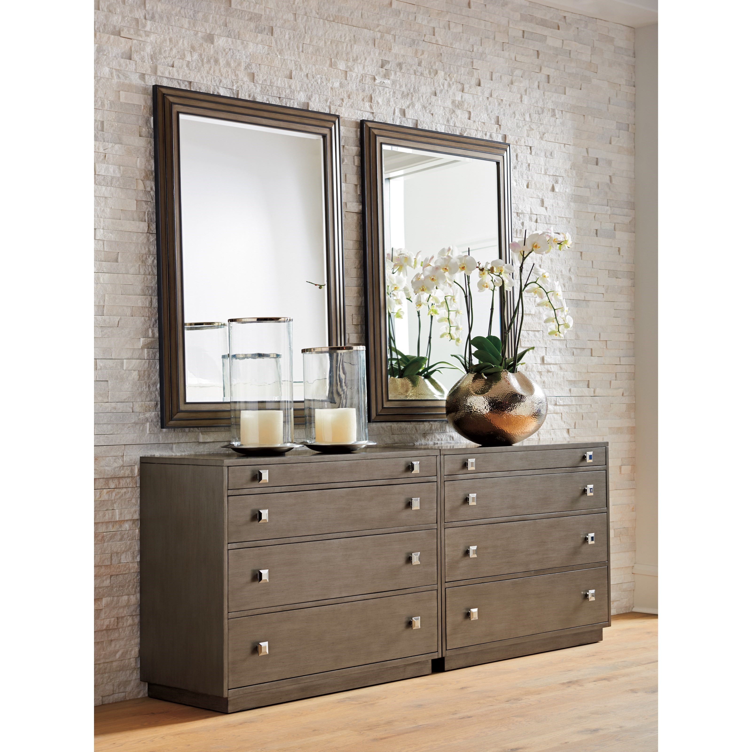 Ariana mirrored 4 drawer chest sale