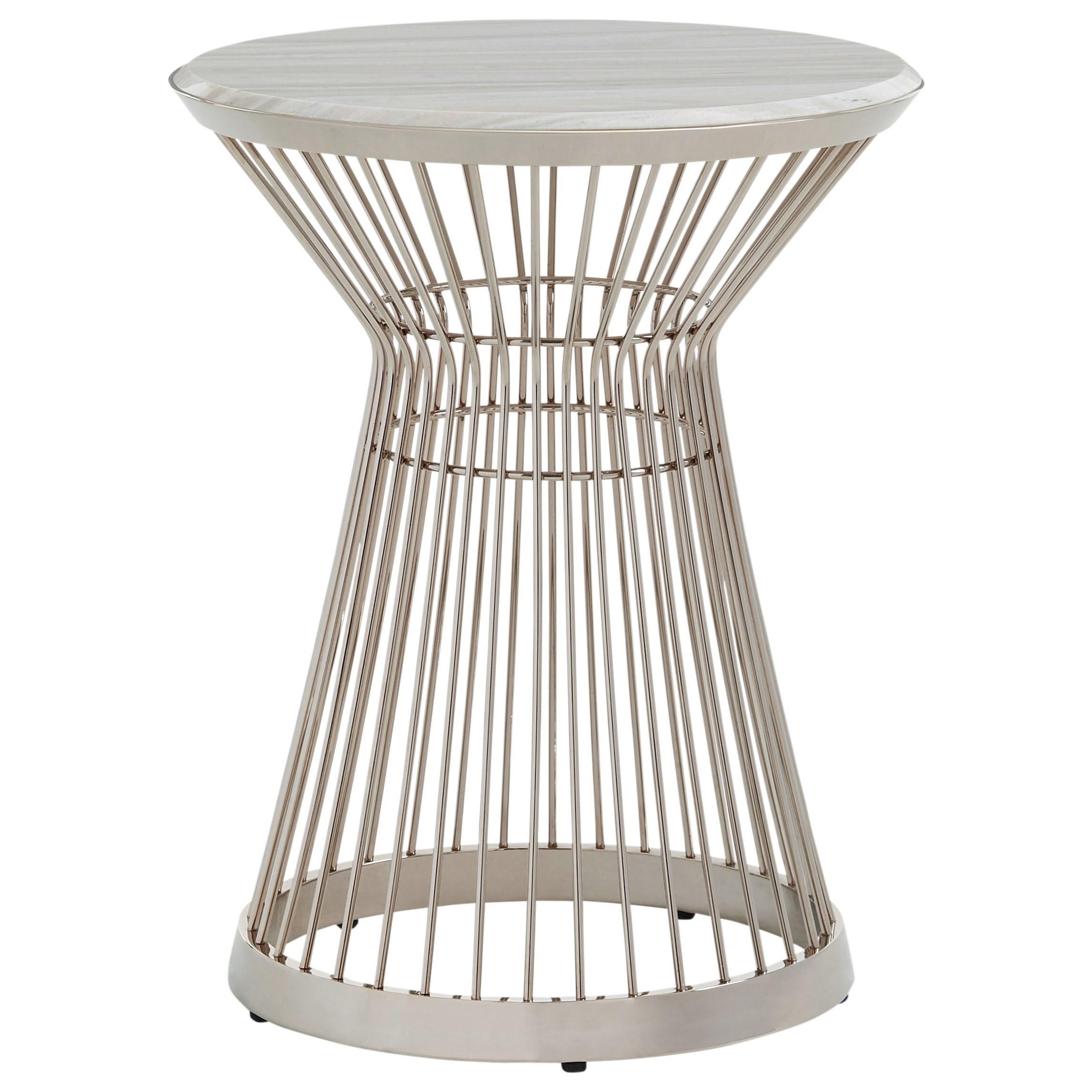 Lexington Ariana 732 950C Martini Stainless Chair Side Table with