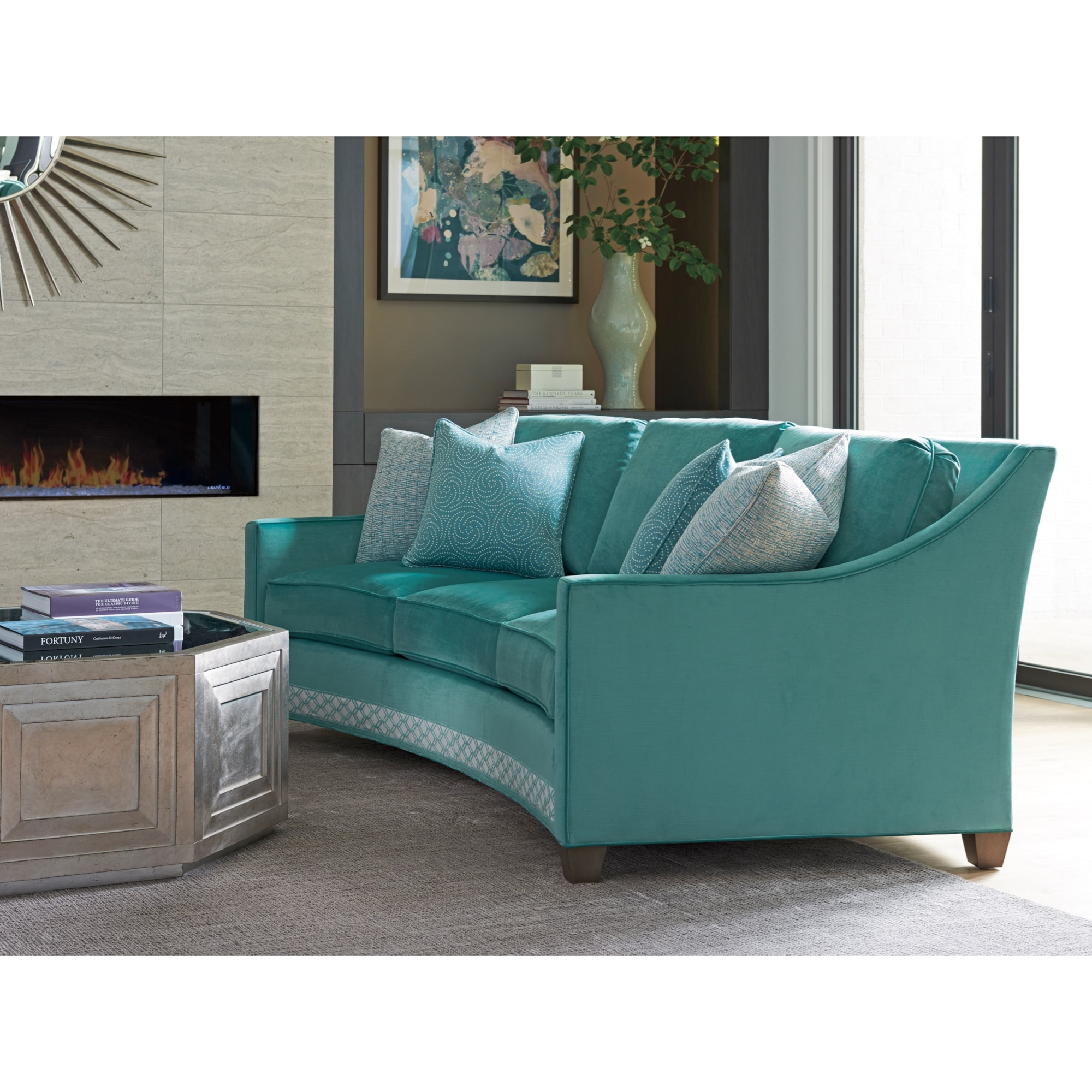 Lexington Ariana 7931-33 Valenza Curved Sofa | Baer's Furniture ...