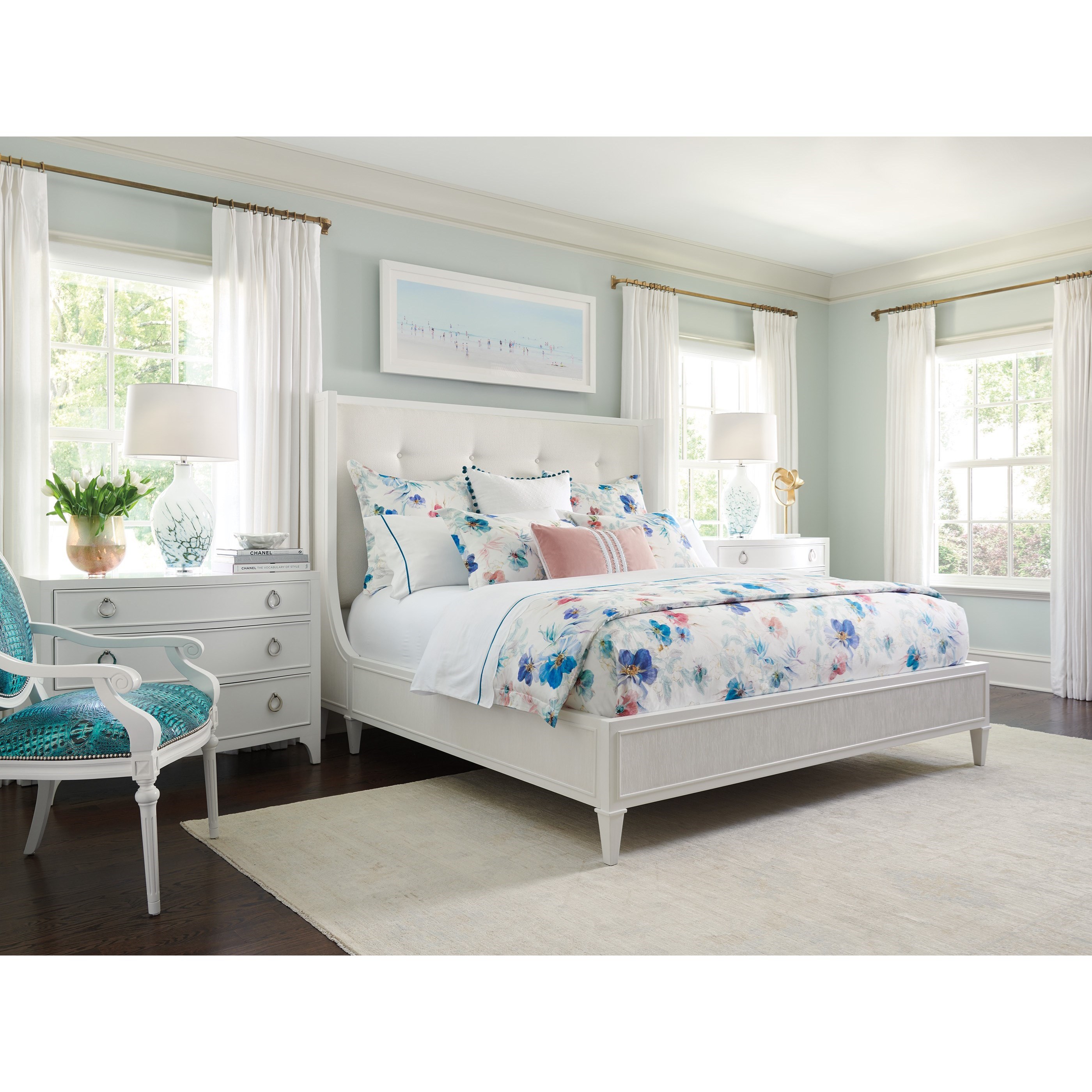 Chadwick tufted button hotsell upholstered platform bed