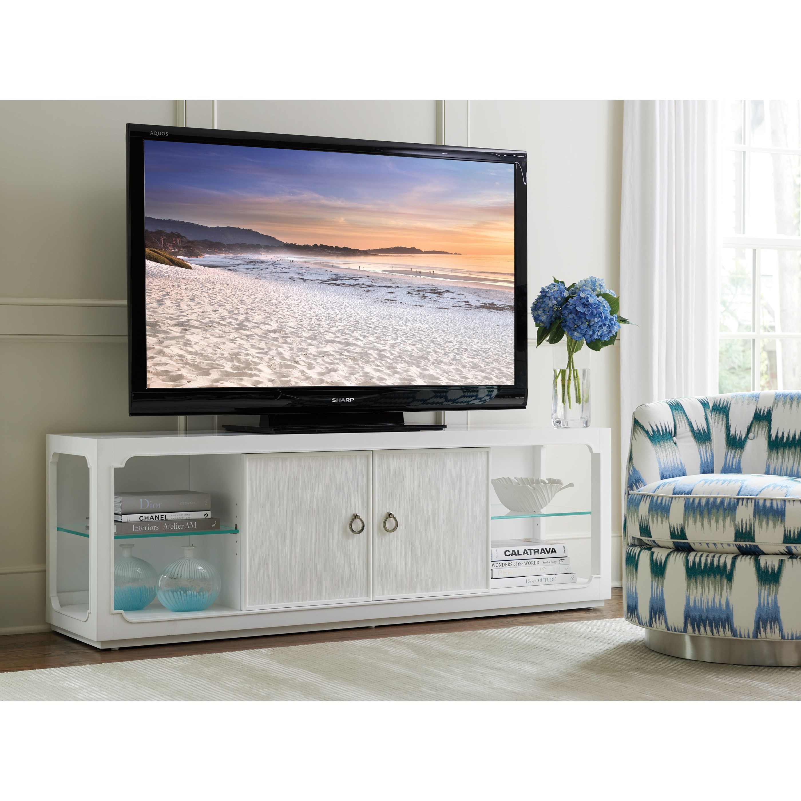 Curio outlet tv stand