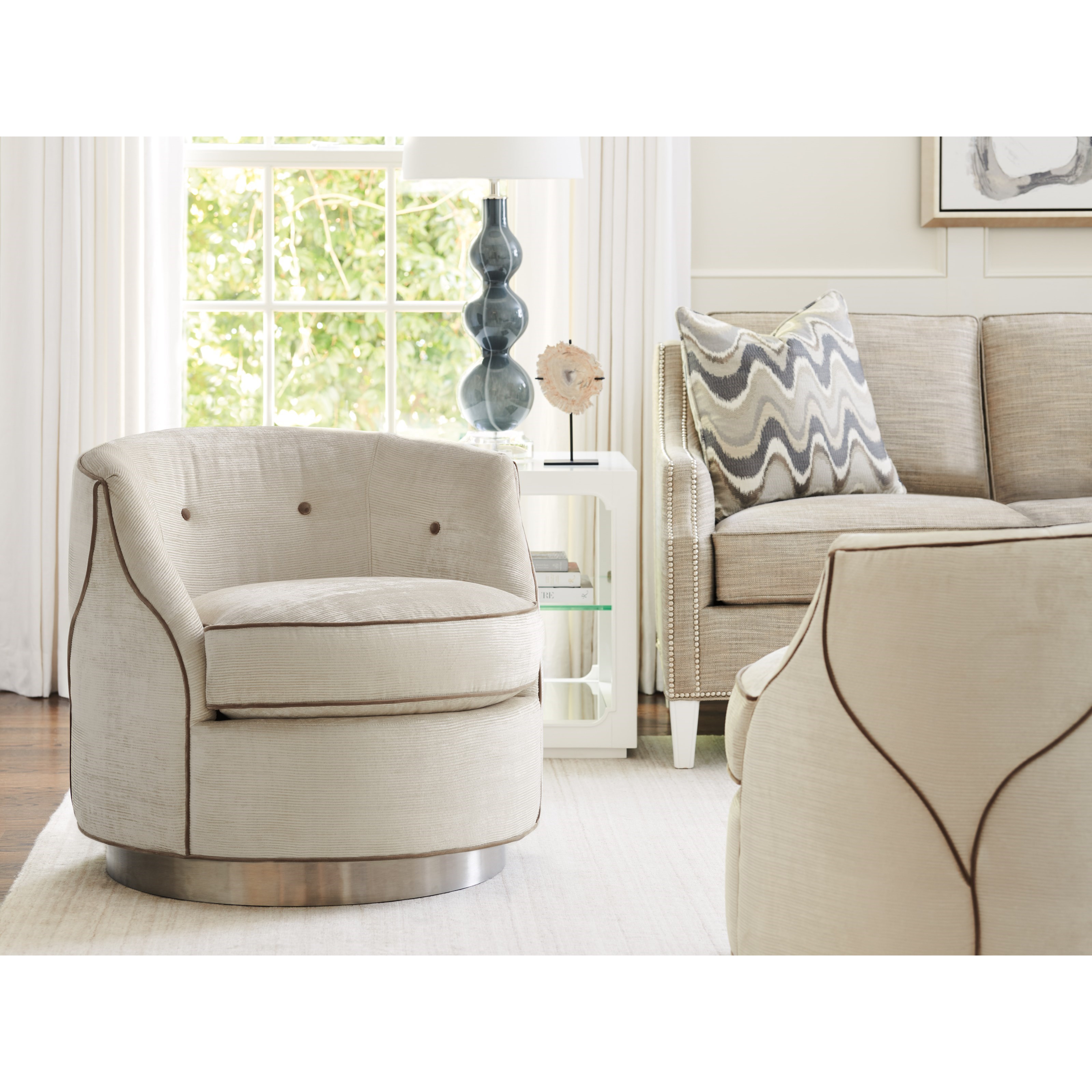Oslo linen best sale oversized chair