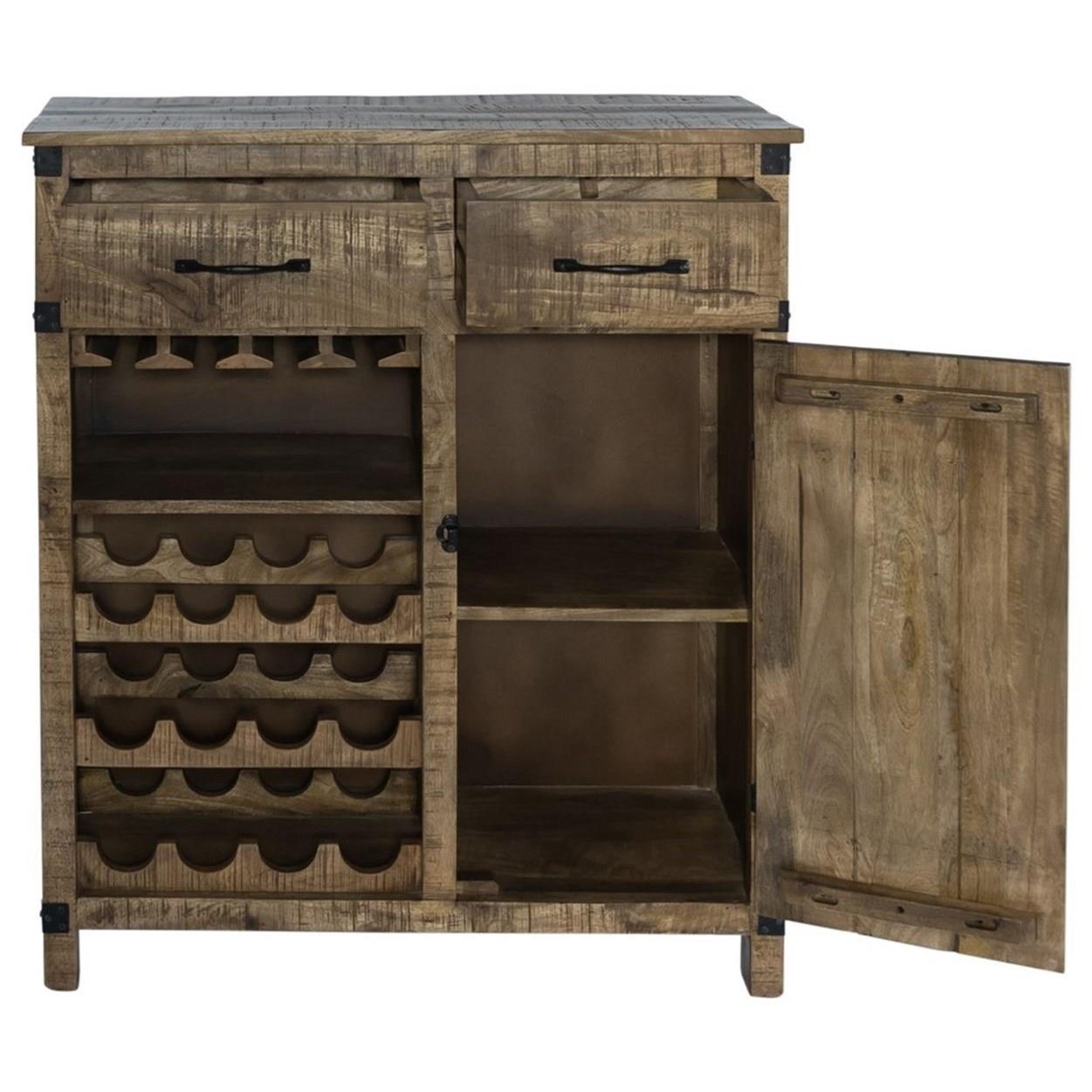 Wine store cabinet rustic
