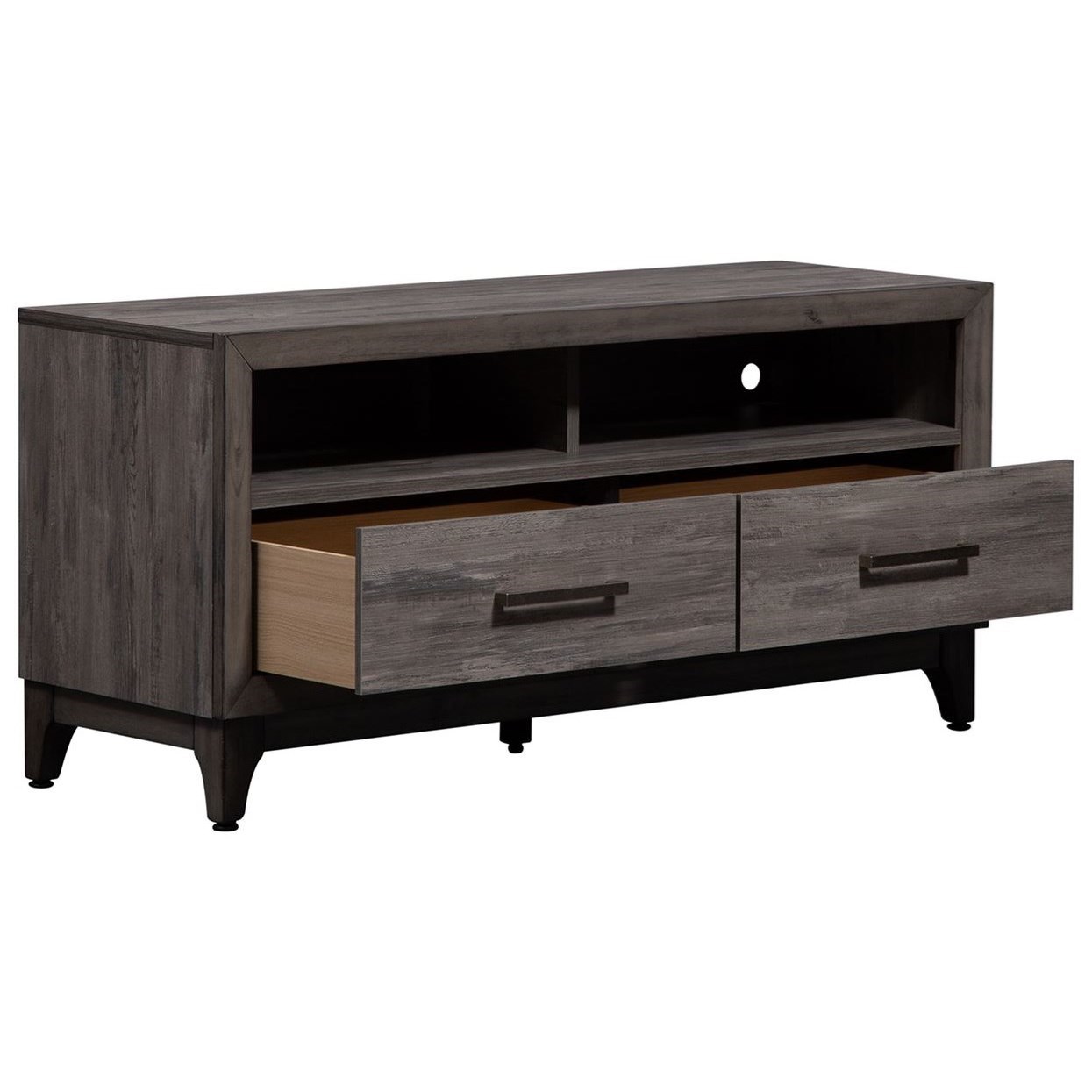 Driftwood media shop console
