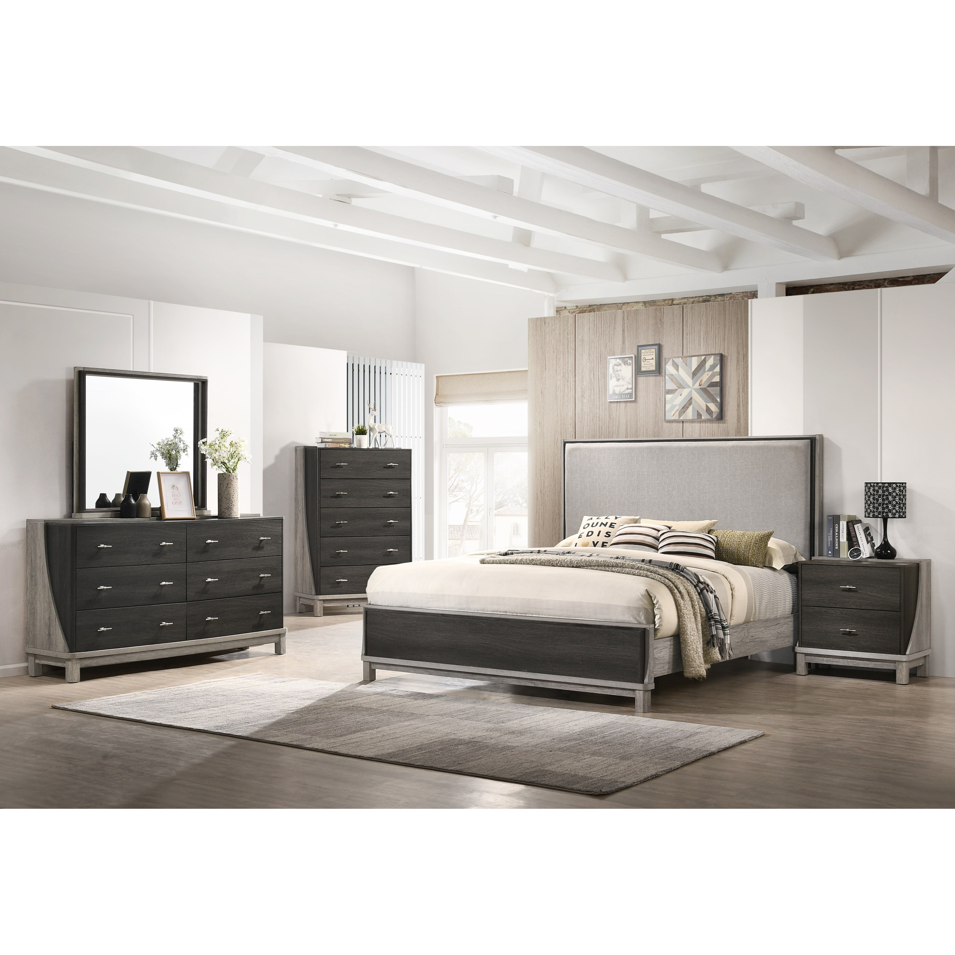 Charcoal dresser set sale