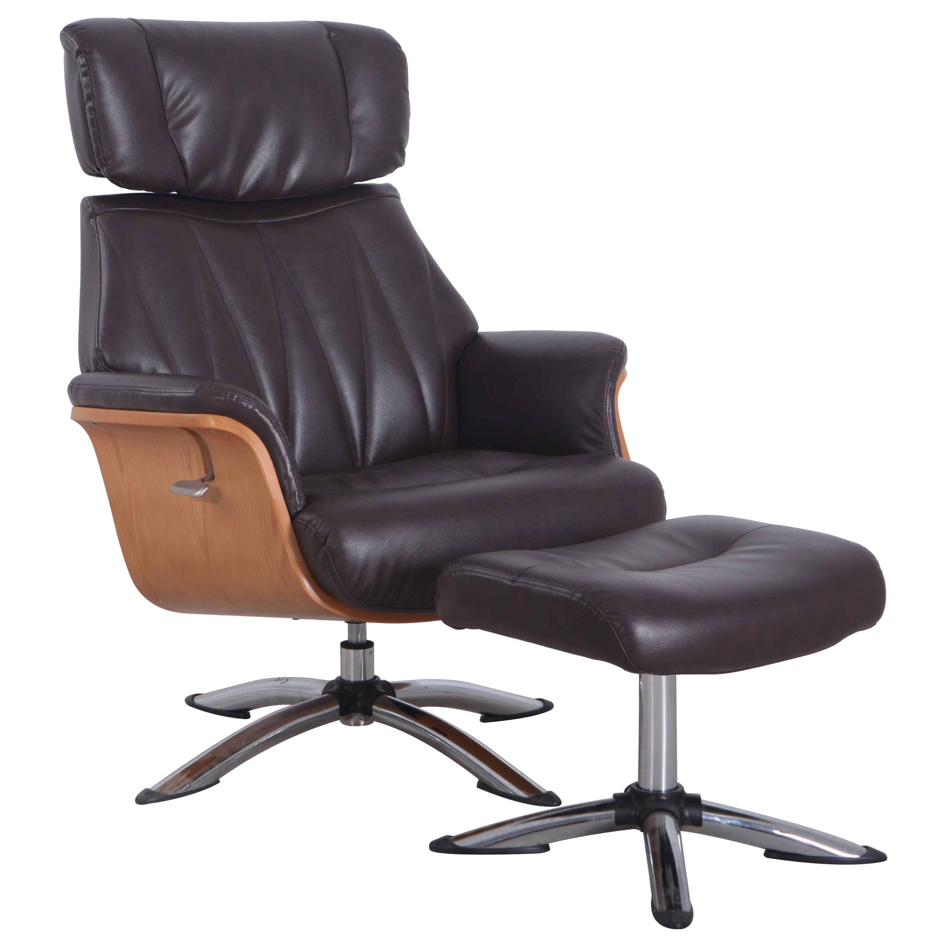 Caitlin CAITLIN765514 Relax R Recliner and Ottoman with