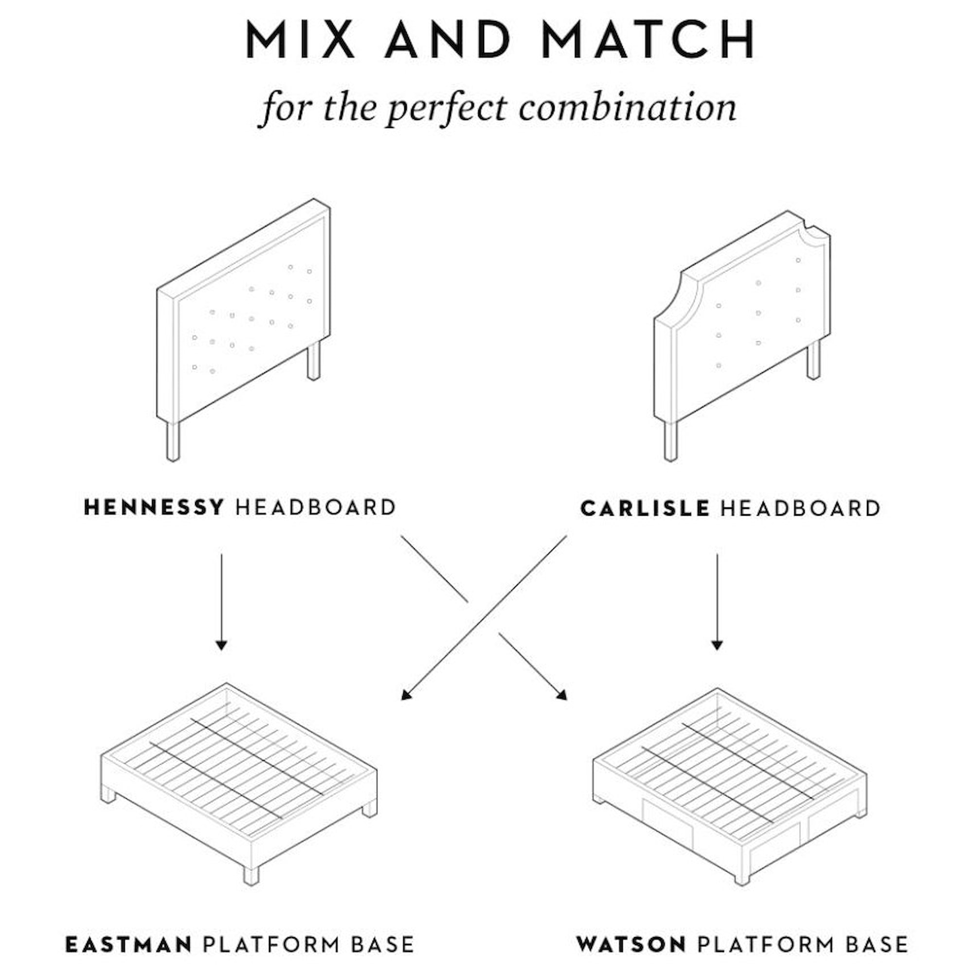 Malouf Hennessy STQQSTHENNHB Queen Headboard Red Knot Headboards