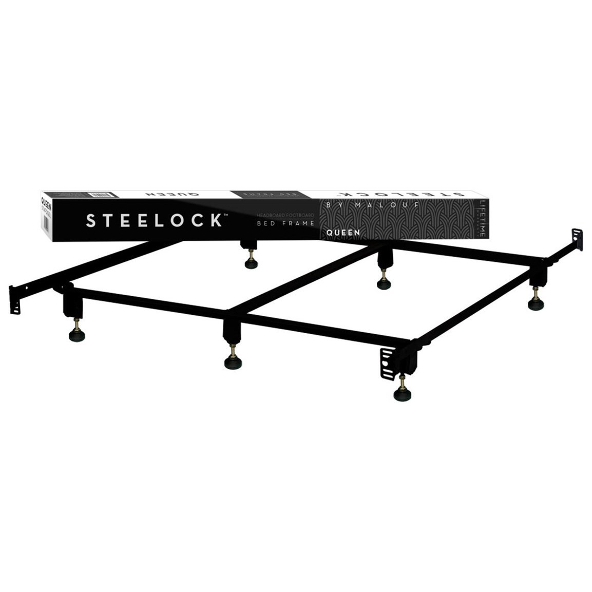 Malouf steelock clearance bed frame