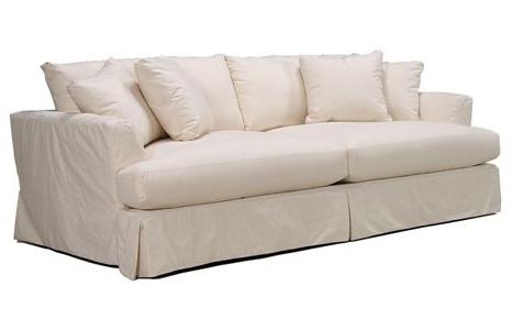 Deep shop slipcovered sofa