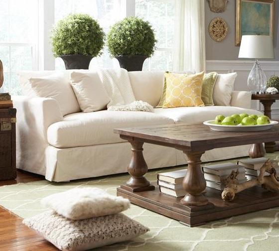 BeModern Cirrus 077838855 Grand Extra Long Slipcover Sofa