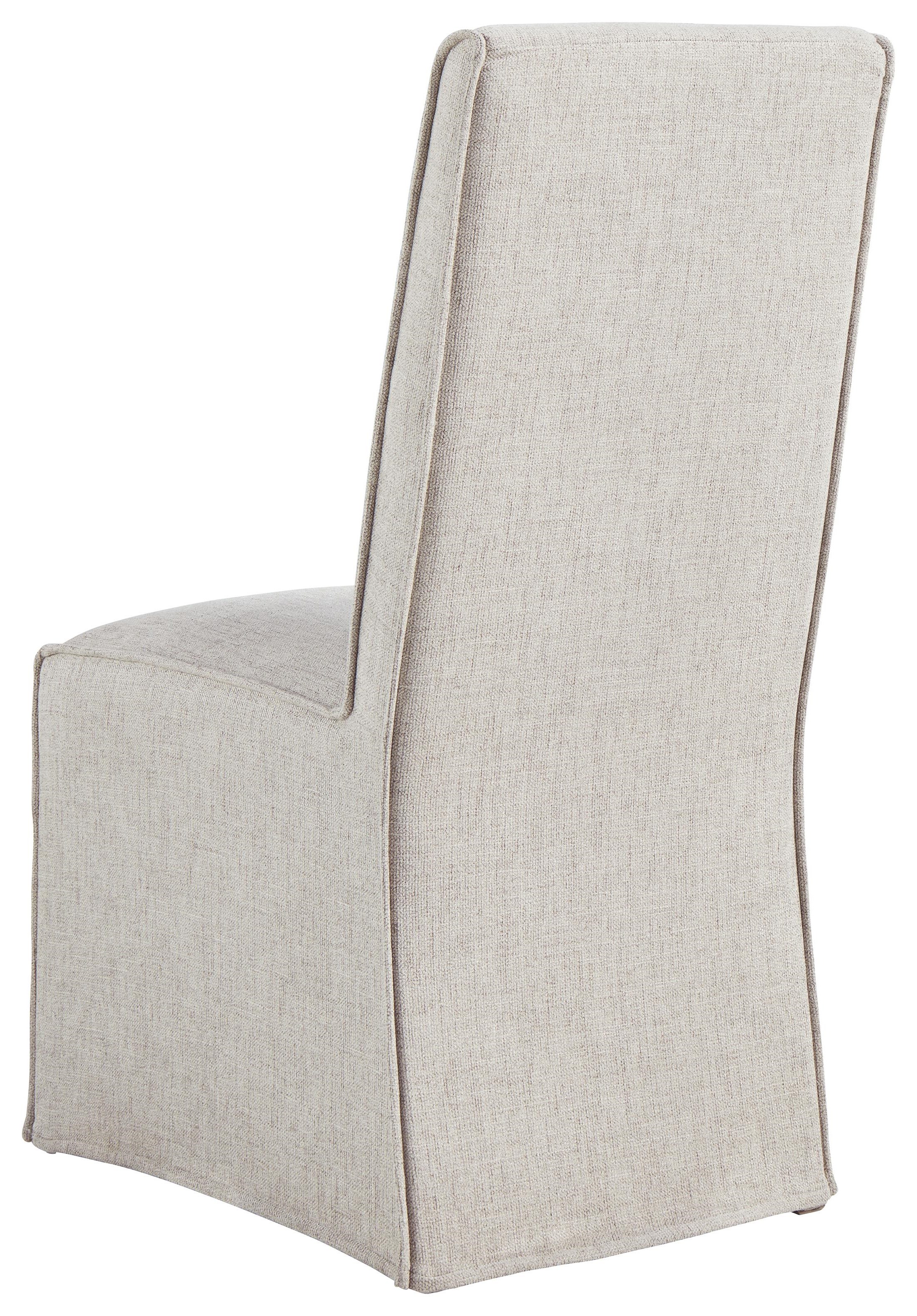 Upholstered skirted sales dining chairs