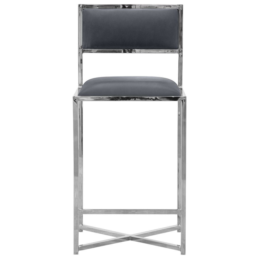 Modus International Amalfi 1AE870X X Base Counter Stool in Cobalt
