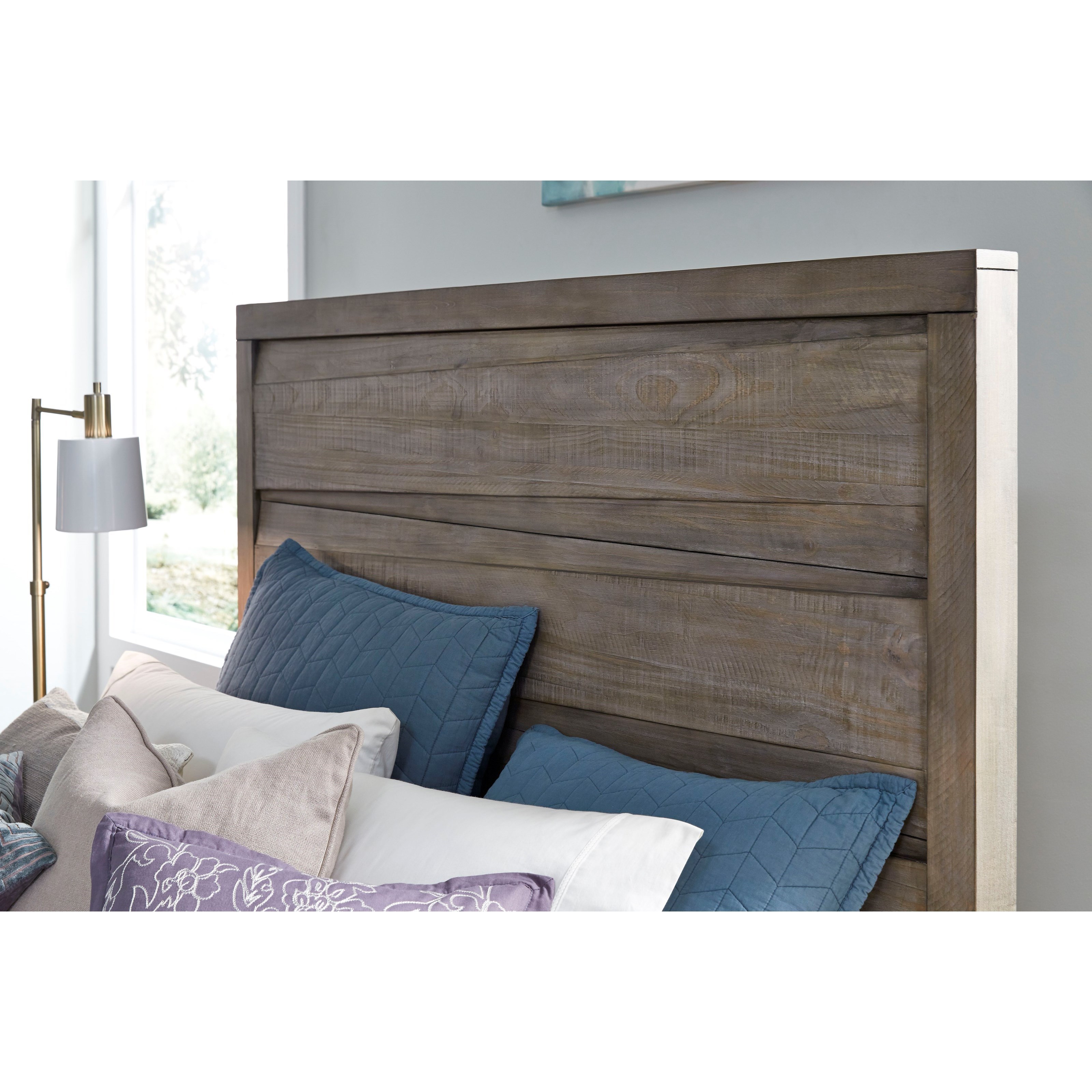 Solid wood sales panel bed