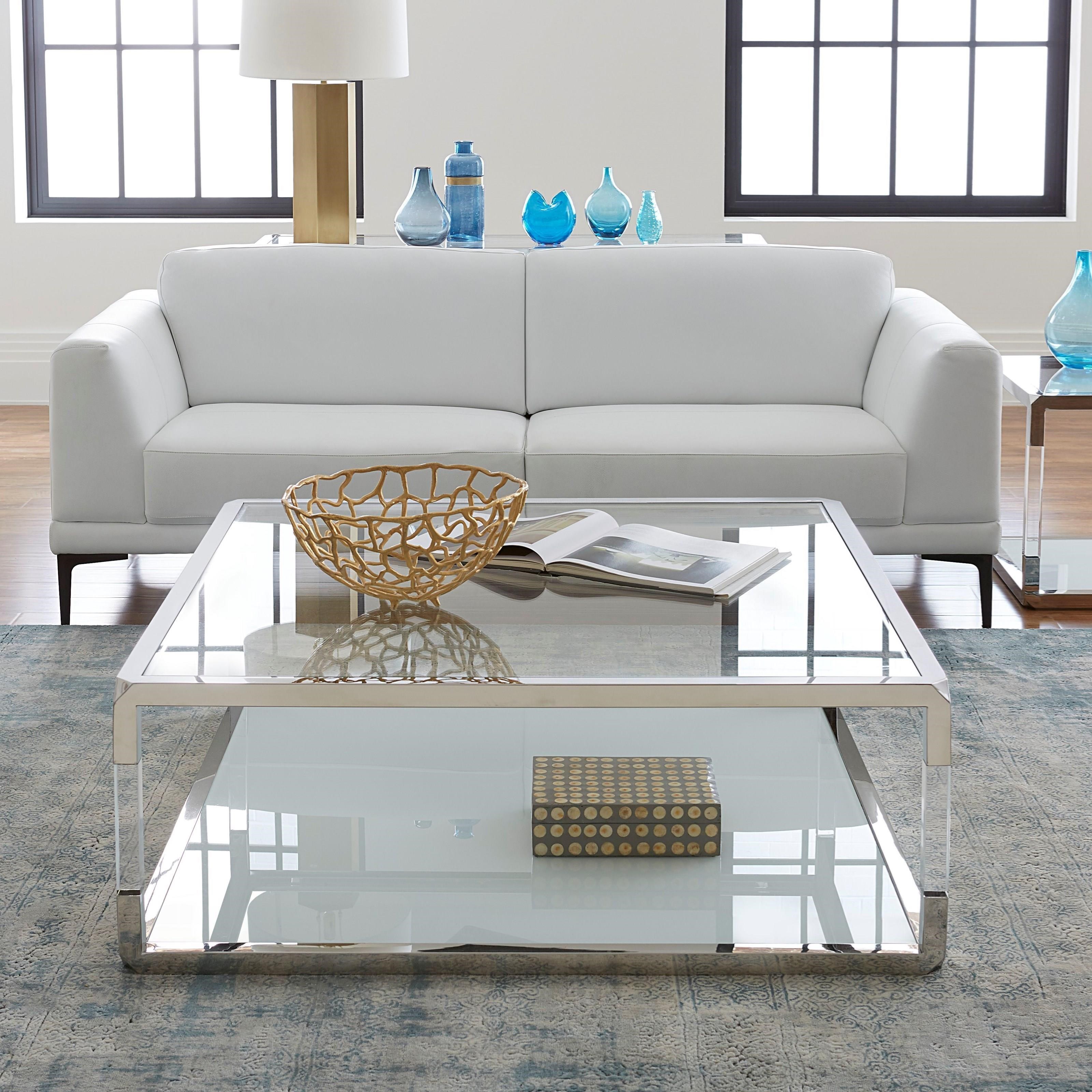 White square coffee table new arrivals with glass top