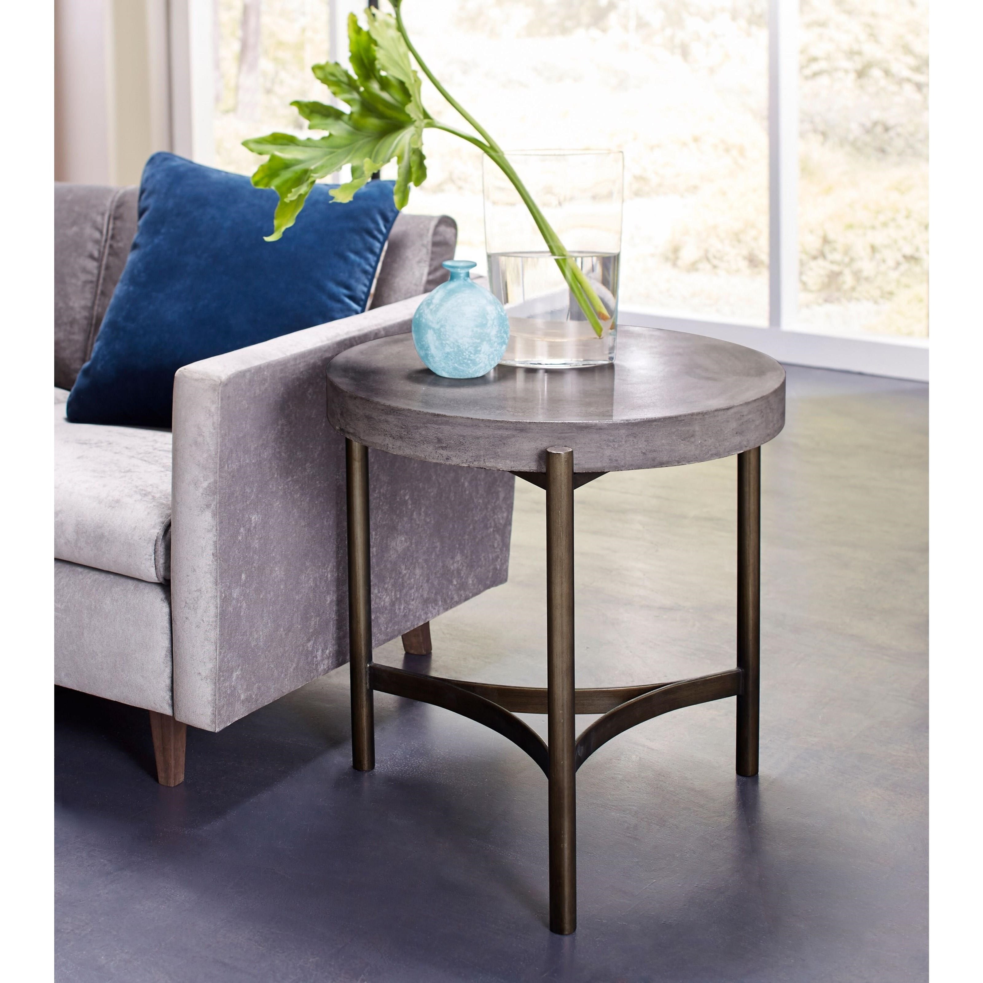 Concrete top deals end table