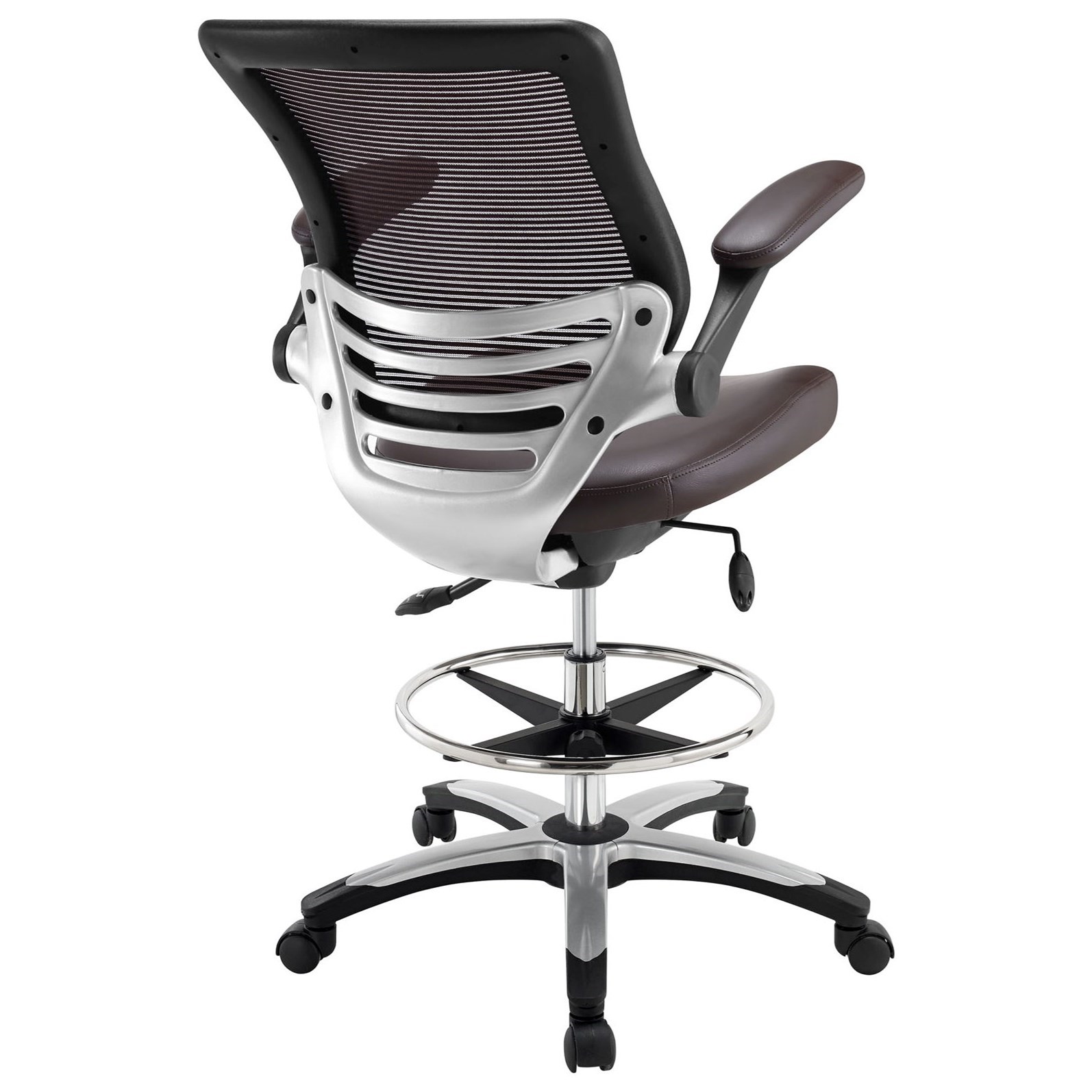 Modway Edge EEI 211 BRN Modern Drafting Chair Value City Furniture Uph Upholstered Chairs
