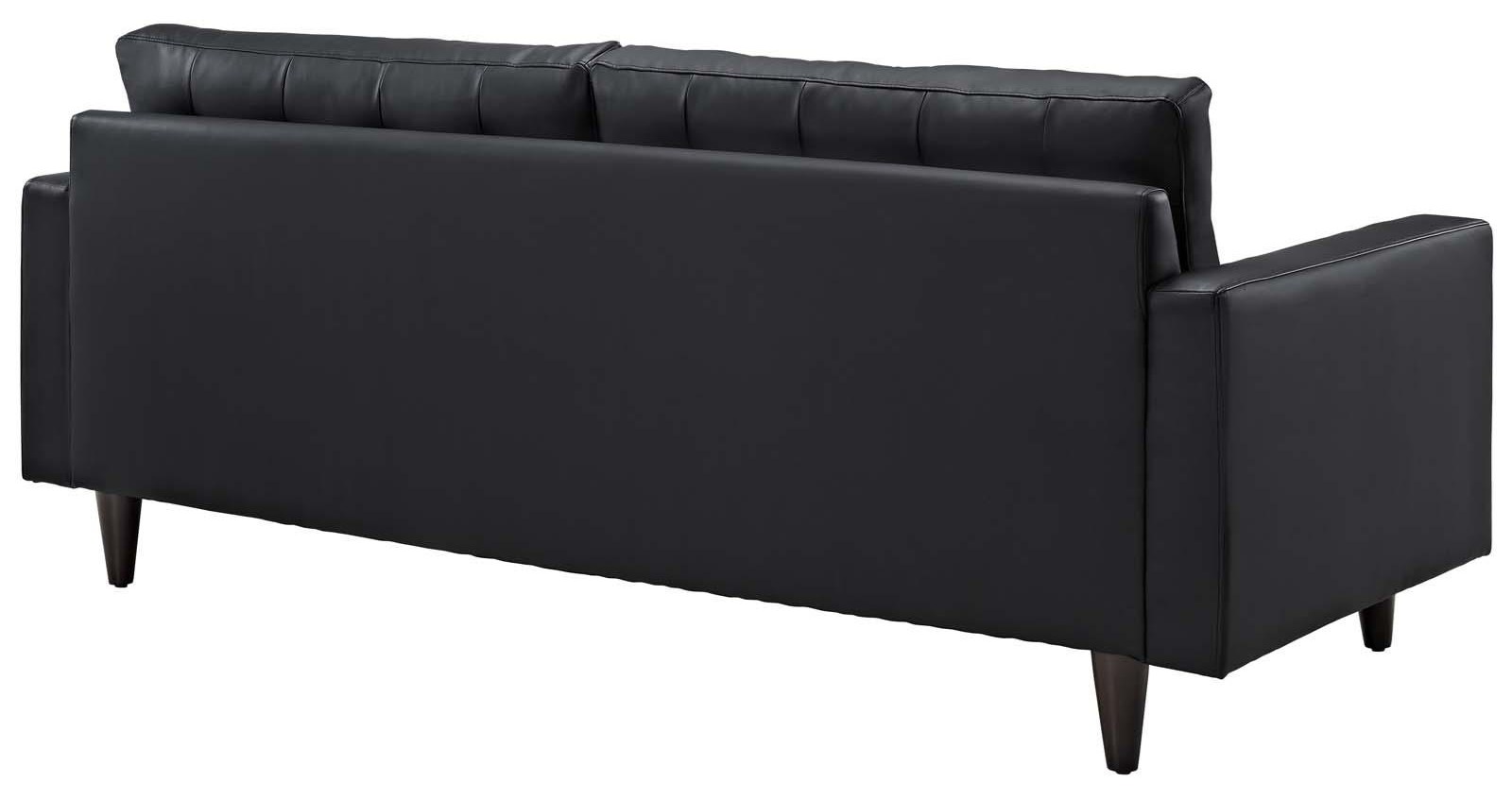 Modway empress leather clearance sofa white
