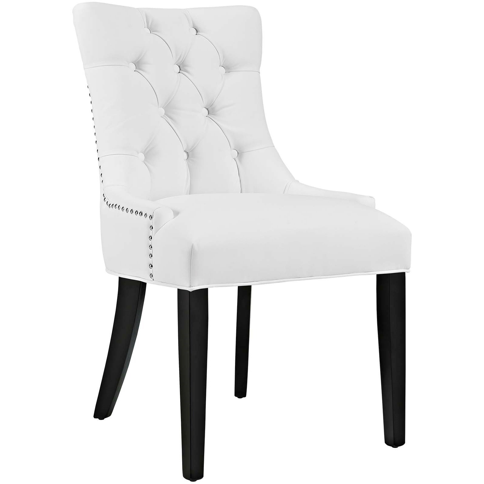 Vinyl upholstered sales dining chairs
